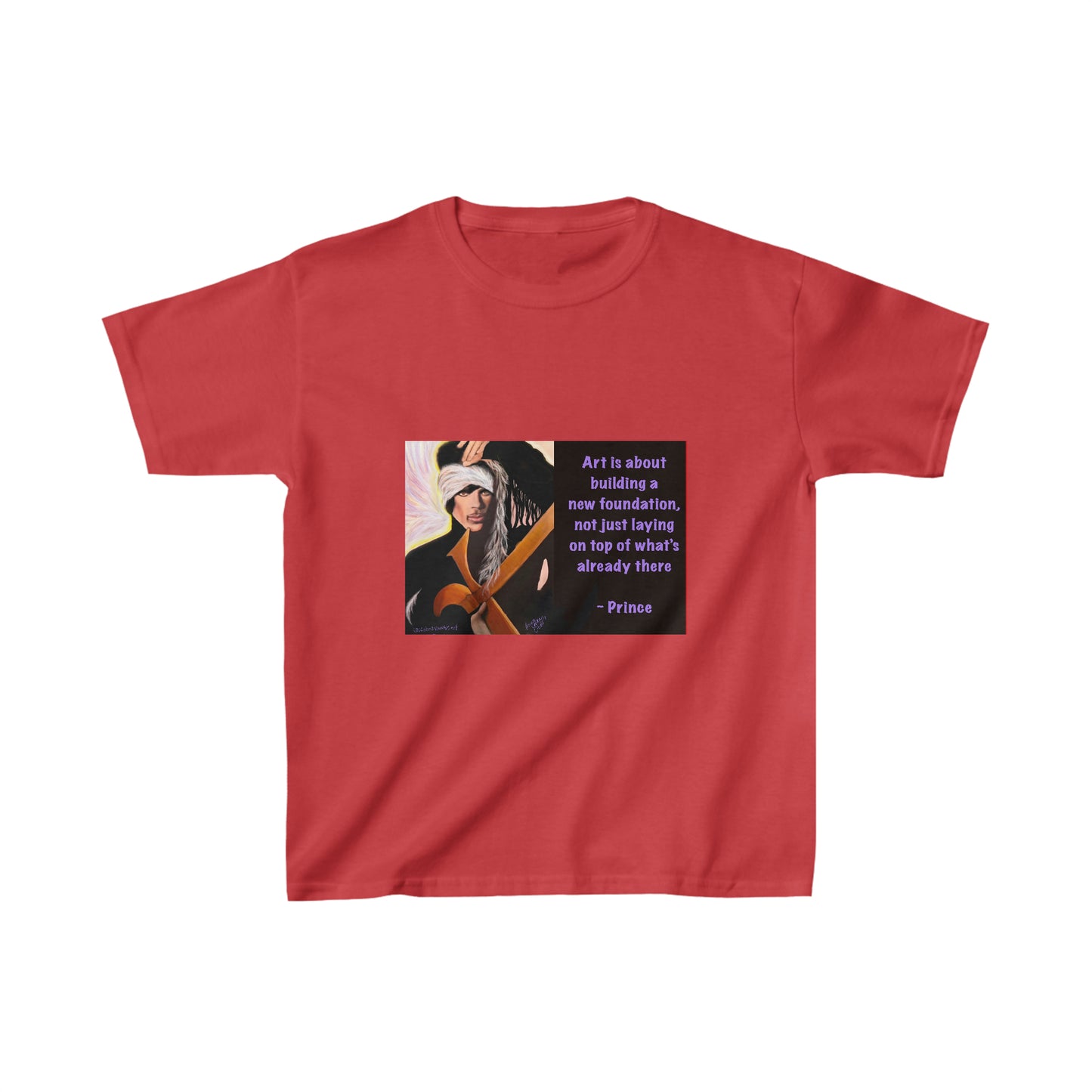 Prince - Kids t shirt - Purple Rain - Prince lyric - Prince quote - prince gift - Kids Heavy Cotton Tee - Prince art -Prince shirt