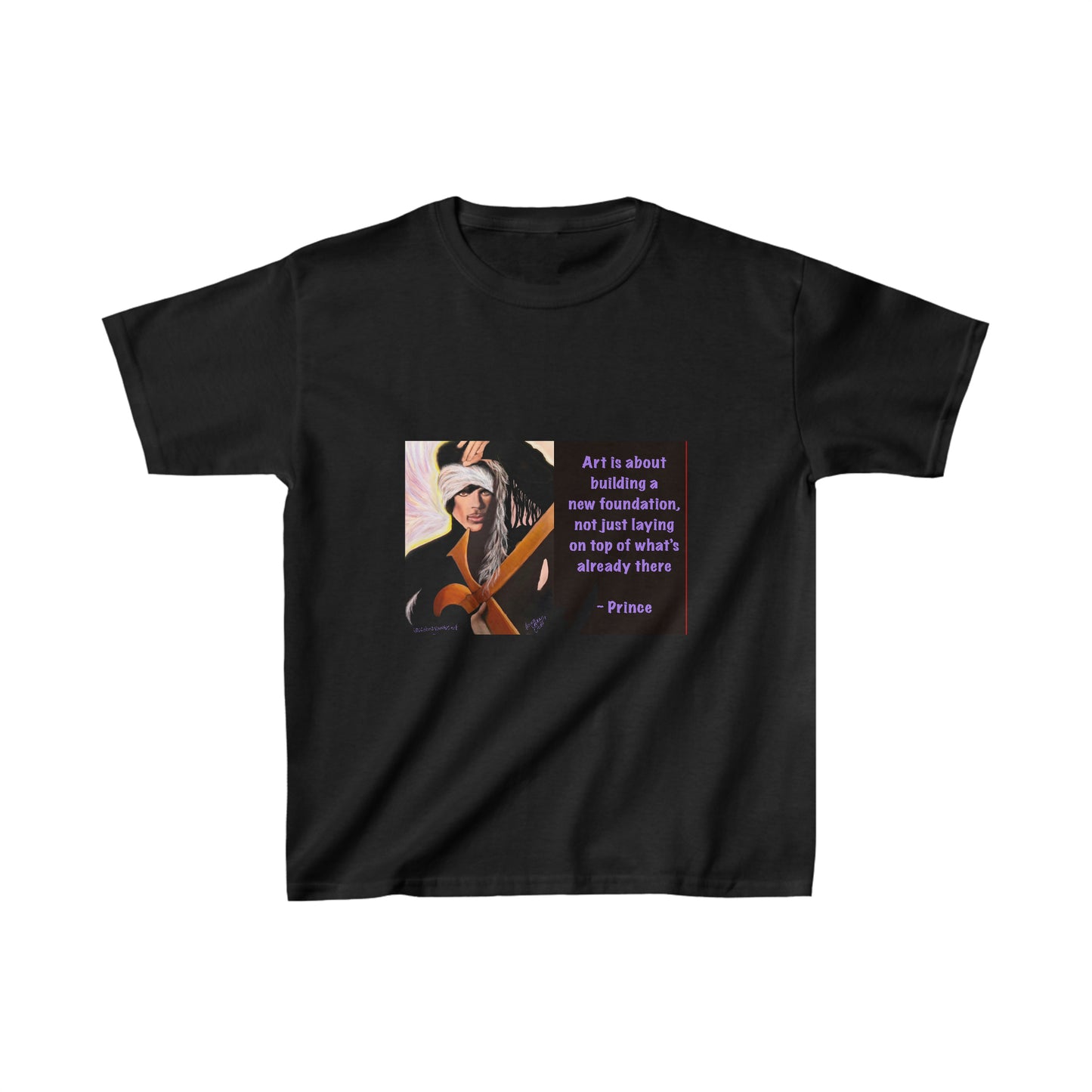 Prince - Kids t shirt - Purple Rain - Prince lyric - Prince quote - prince gift - Kids Heavy Cotton Tee - Prince art -Prince shirt