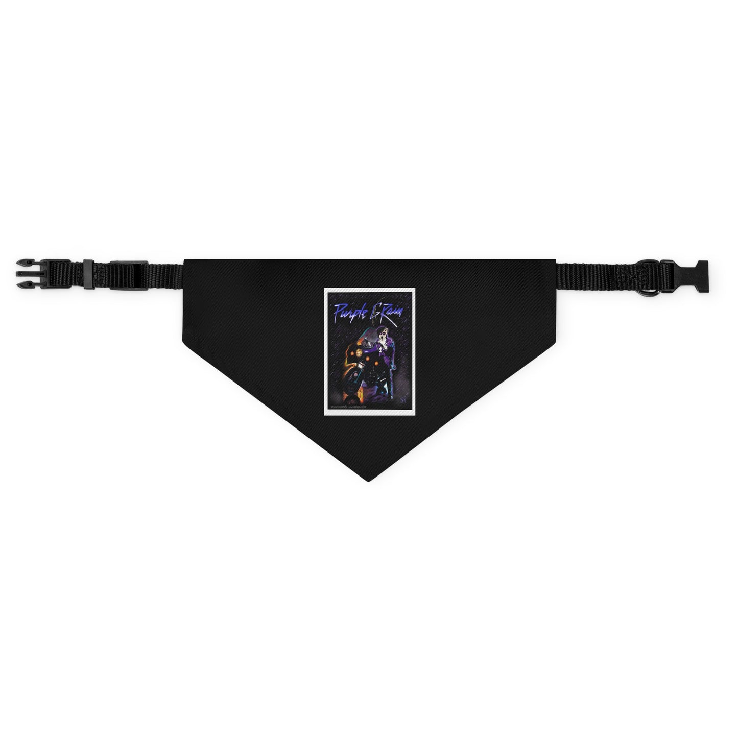Sir Brennan series Prince-inspired Art bandana collar - original art - Dog - Cat - Bandana Collar - Dog bandanas - Cat Bandanas - Custom pet bandanas - prince - prince bandana