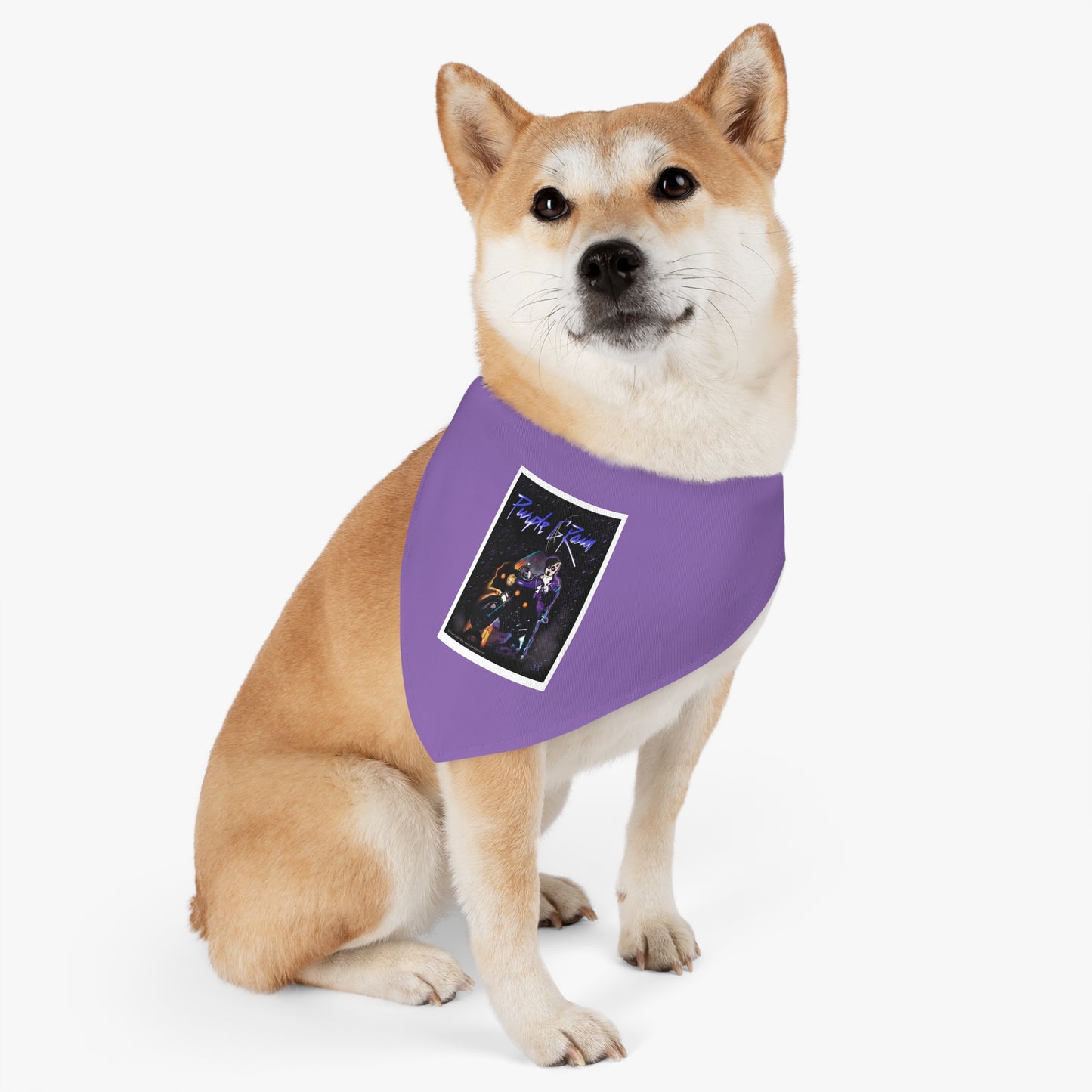 Sir Brennan series Prince-inspired Art bandana collar - original art - Dog - Cat - Bandana Collar - Dog bandanas - Cat Bandanas - Custom pet bandanas - prince - prince bandana