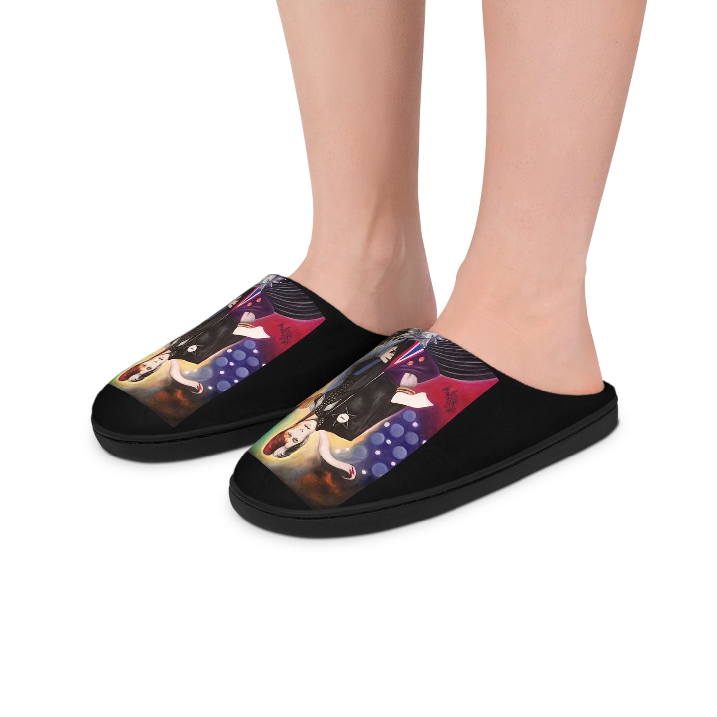Bowie inspired -Original Art by SCP Men's slippers