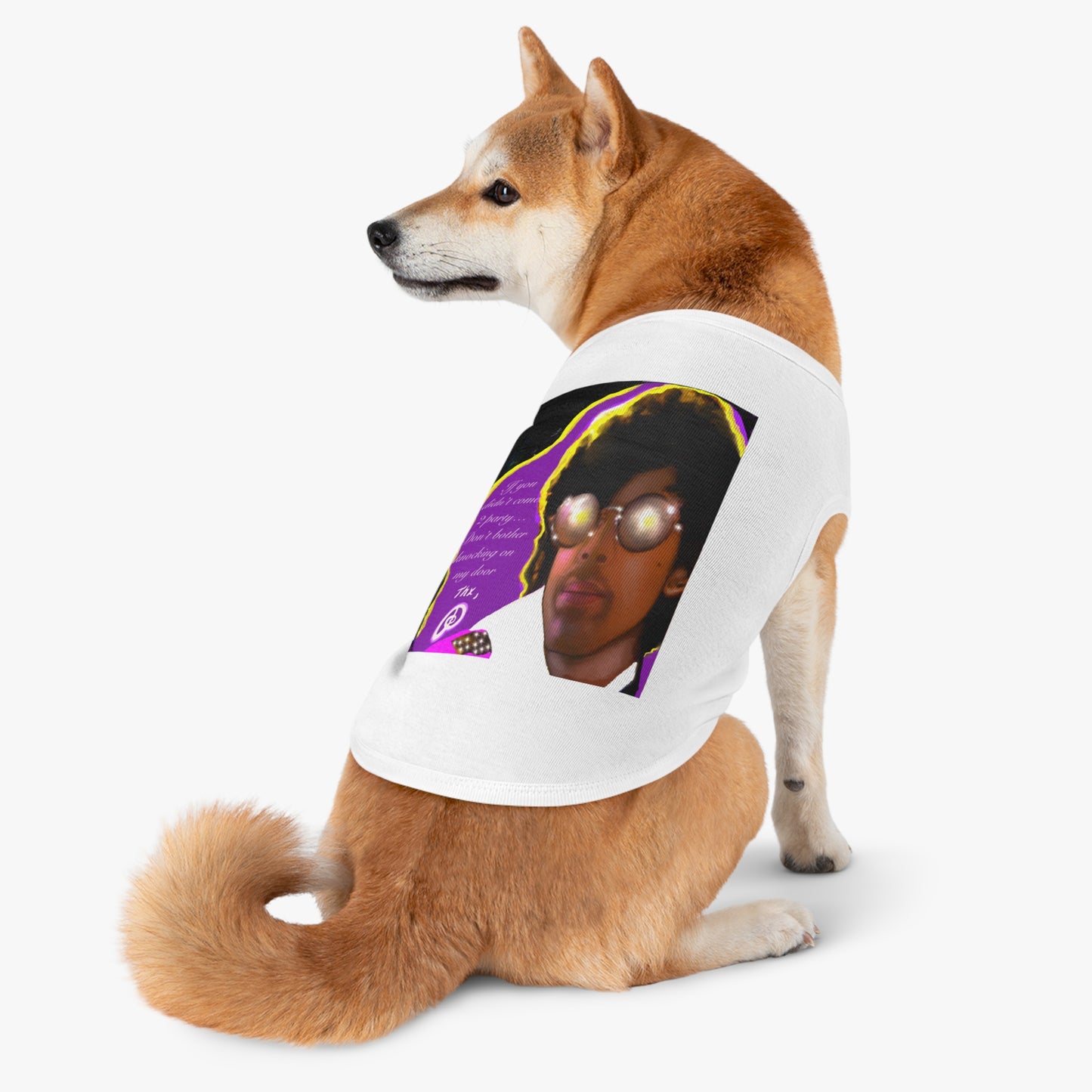 Prince tee - guitar - prince t-shirt - pet shirt - pet t-shirt - dog t-shirt - cat t-shirt - pet tee - dog clothes - purple rain -1999