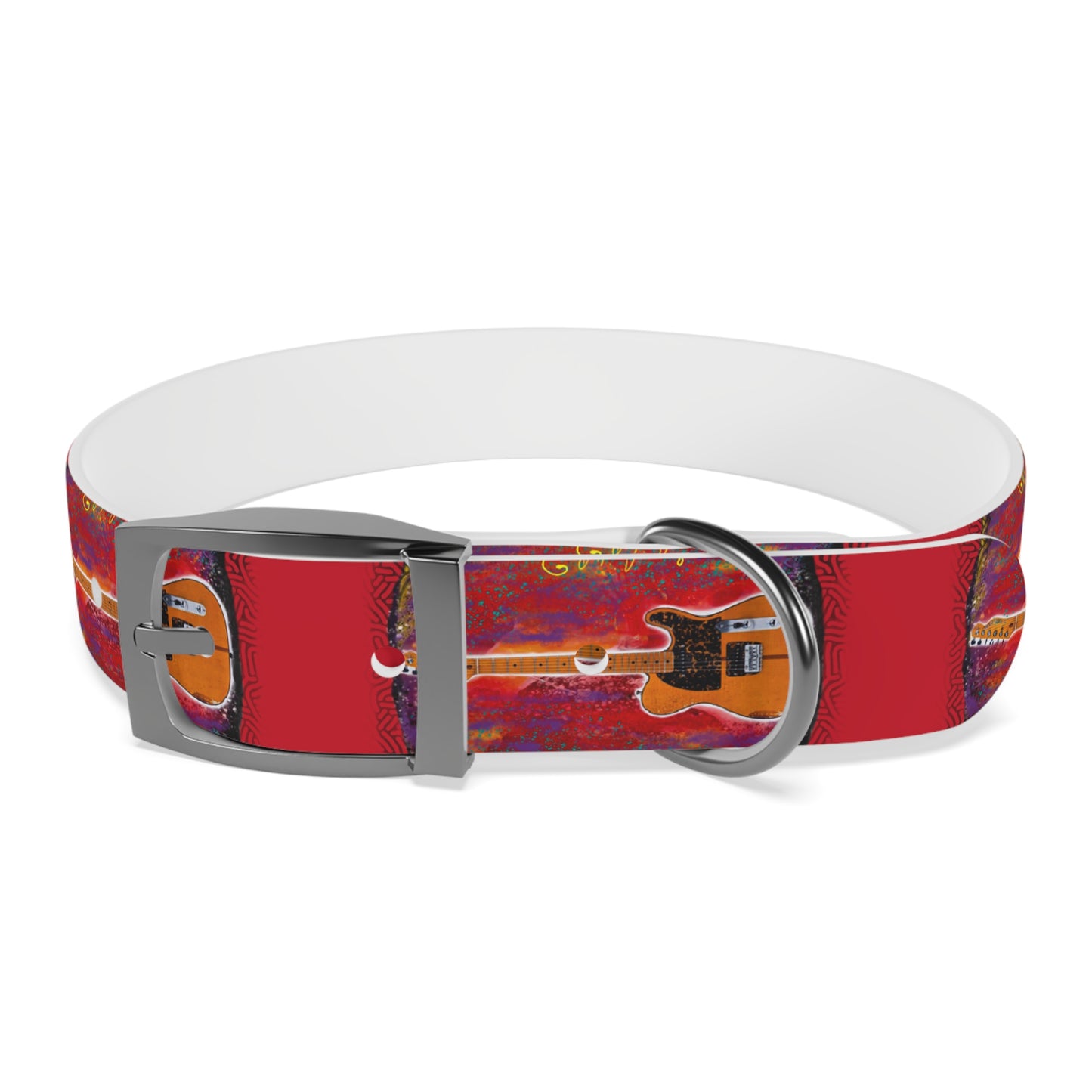 Prince - Guitar - Dog Collar - Prince dog collar - guitar dog collar - custom dog - gifts - guitar gift - guitar themed - rock n roll