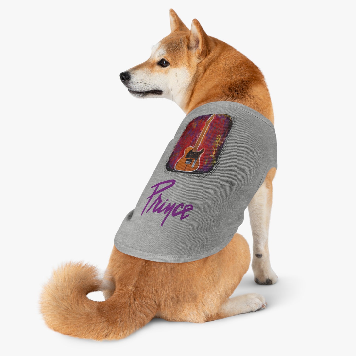 Prince - guitar - prince t-shirt - pet shirt - pet t-shirt - dog t-shirt - cat t-shirt - pet tee - dog clothes