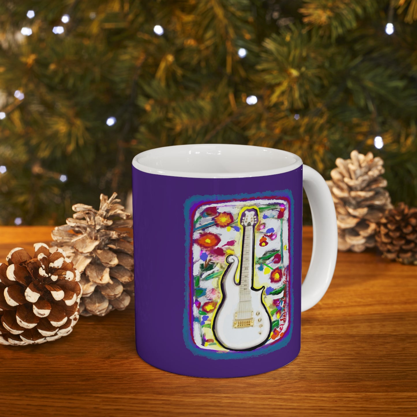 Prince mug - cloud guitar - prince coffee mug - Prince - Purple Rain - Prince mugs - Purple Rain