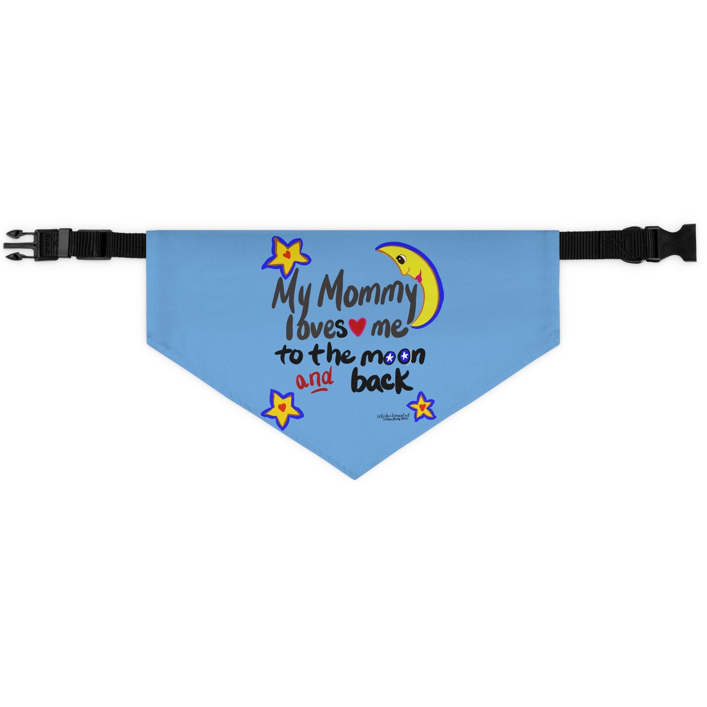 Love you to the moon and back - Pet - Dog - Cat - Bandana Collar - Dog bandanas - Cat Bandanas - bandanas - love