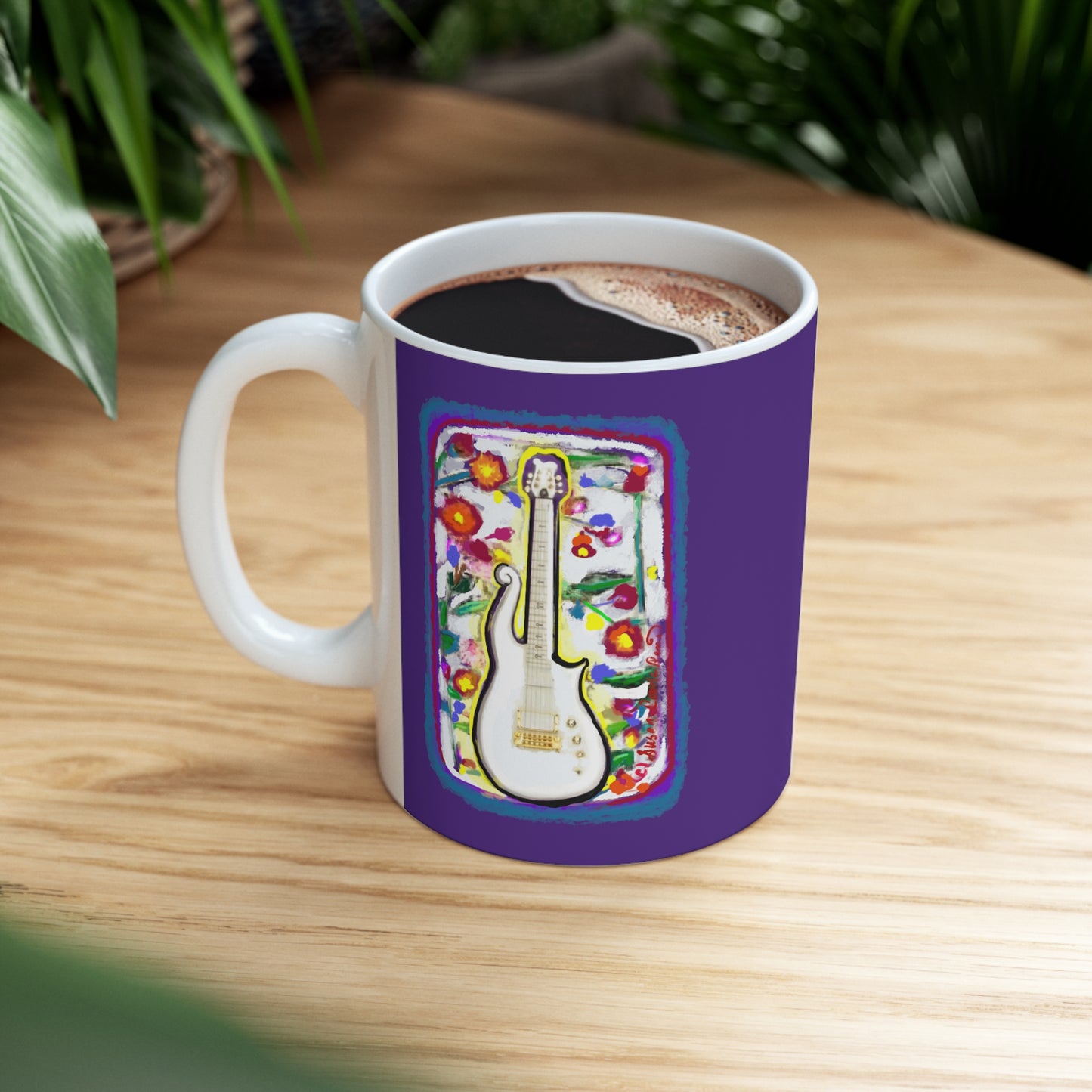 Prince mug - cloud guitar - prince coffee mug - Prince - Purple Rain - Prince mugs - Purple Rain