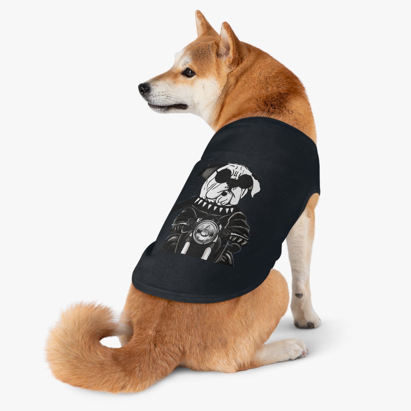 Rebel - Patriotic - Bulldog - dog - motorcycle - Harley - t - t-shirt - dog tees - dog acessorie - pet shirt - pet shirt - dog t-shirt