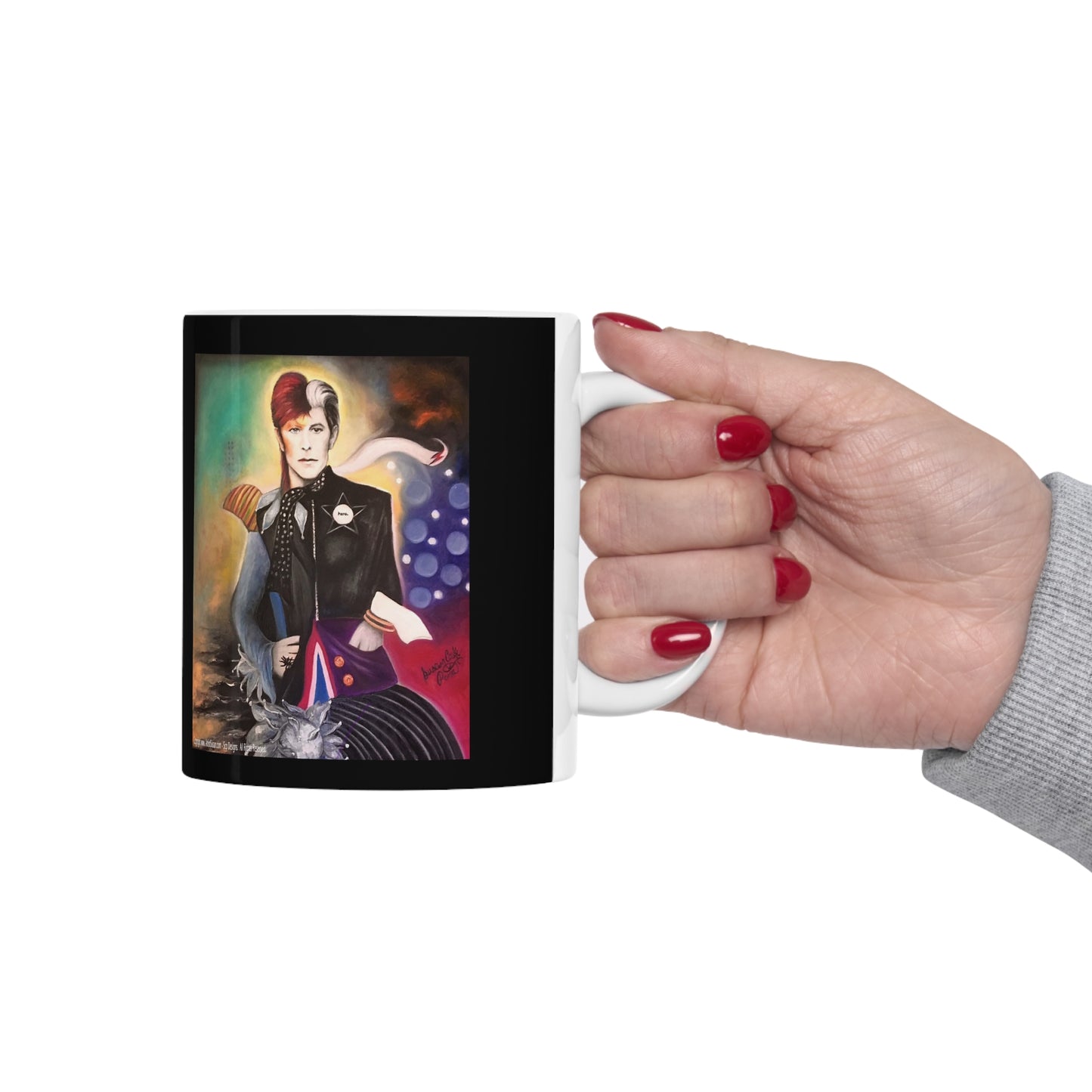 Bowie inspired Art by SCP - Artist mug - coffee mug - artist coffee mug - mugs - coffee mugs - David Bowie