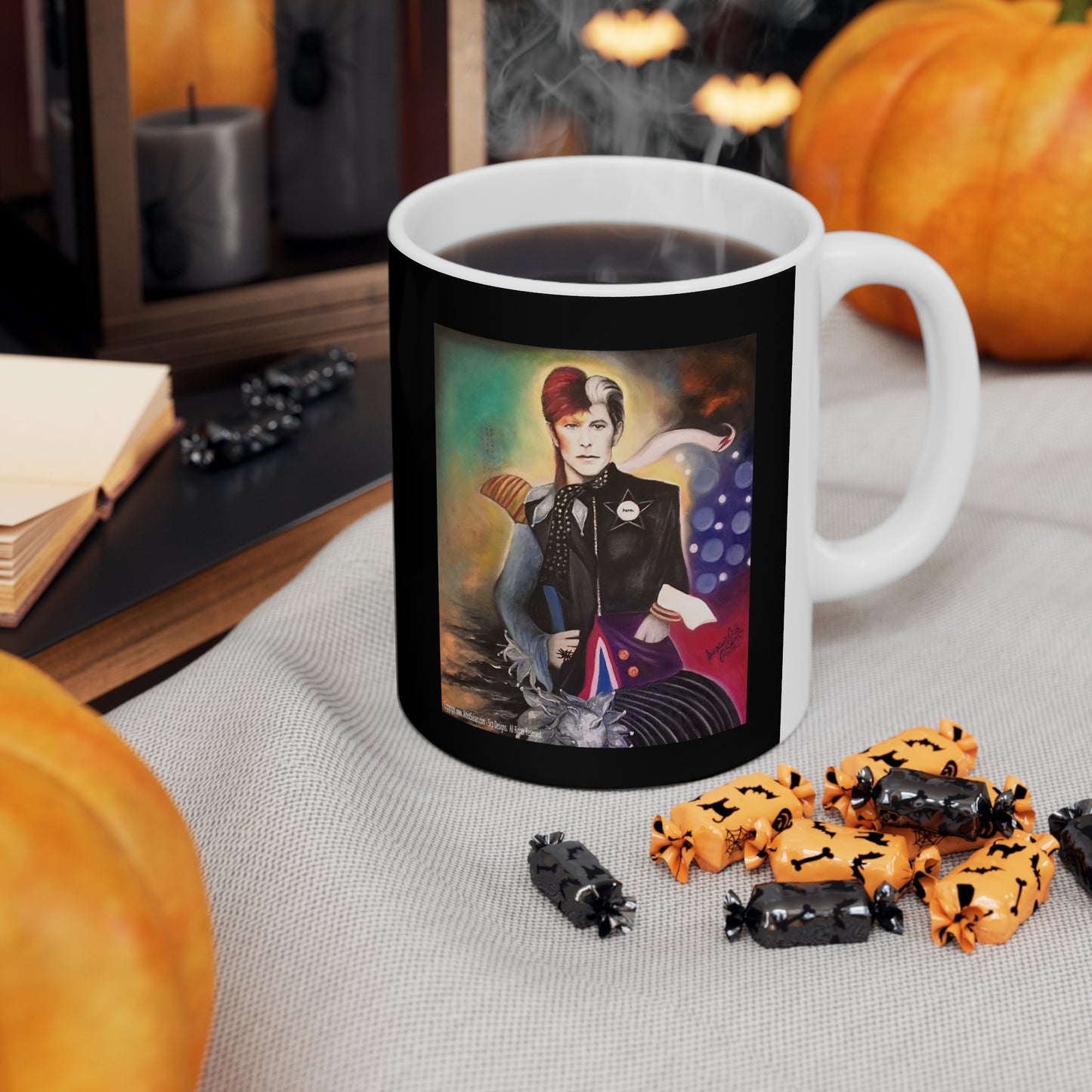 David Bowie - heroes - ziggy stardust - coffee mug - lincoln coffee mug - coffee mugs -  bowie coffee mug