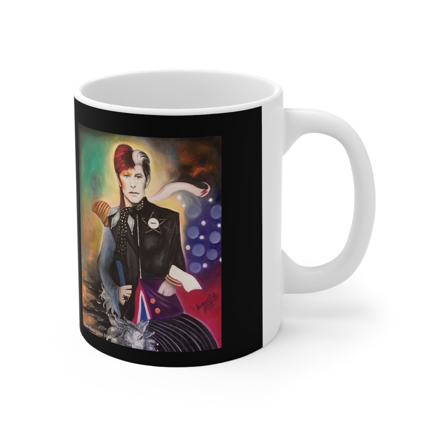 Bowie inspired Art by SCP - Artist mug - coffee mug - artist coffee mug - mugs - coffee mugs - David Bowie