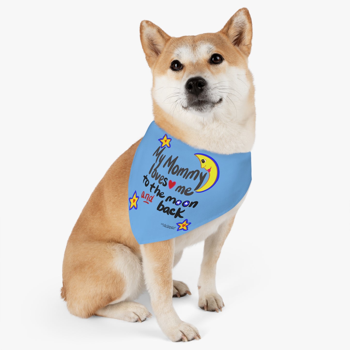 Love you to the moon and back - Pet - Dog - Cat - Bandana Collar - Dog bandanas - Cat Bandanas - bandanas - love