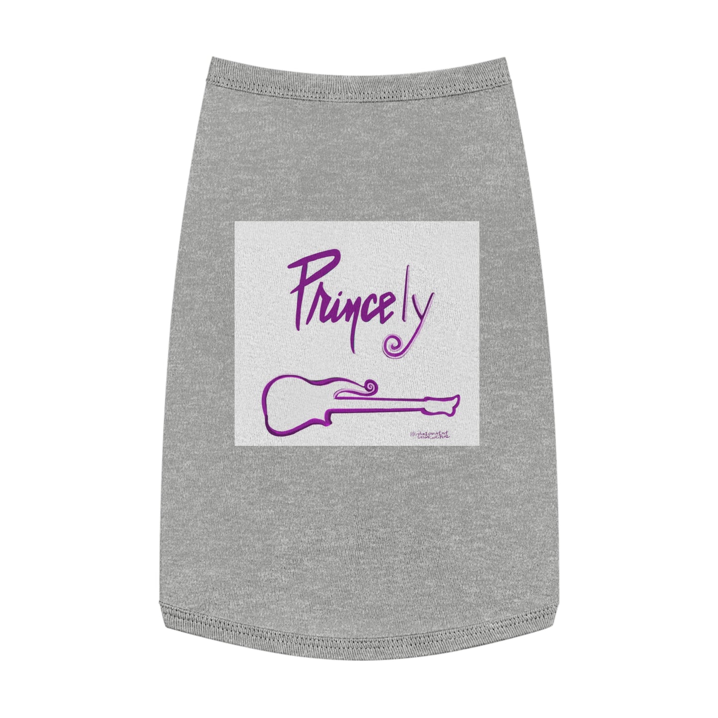 Princely - t-shirt -  tee - guitar - prince t-shirt - pet shirt - pet shirt - dog t-shirt - cat t-shirt - pet tee - dog clothes - purple