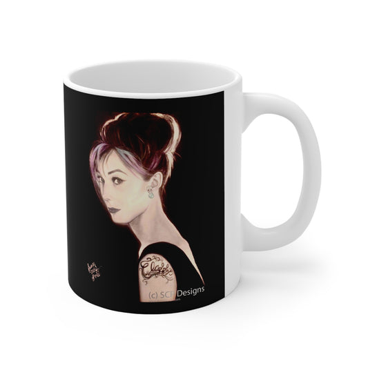 Breakfast at Tiffanys - Audrey Hepburn - class - Tiffany coffee mug - tiffanys mug - movie coffee mug