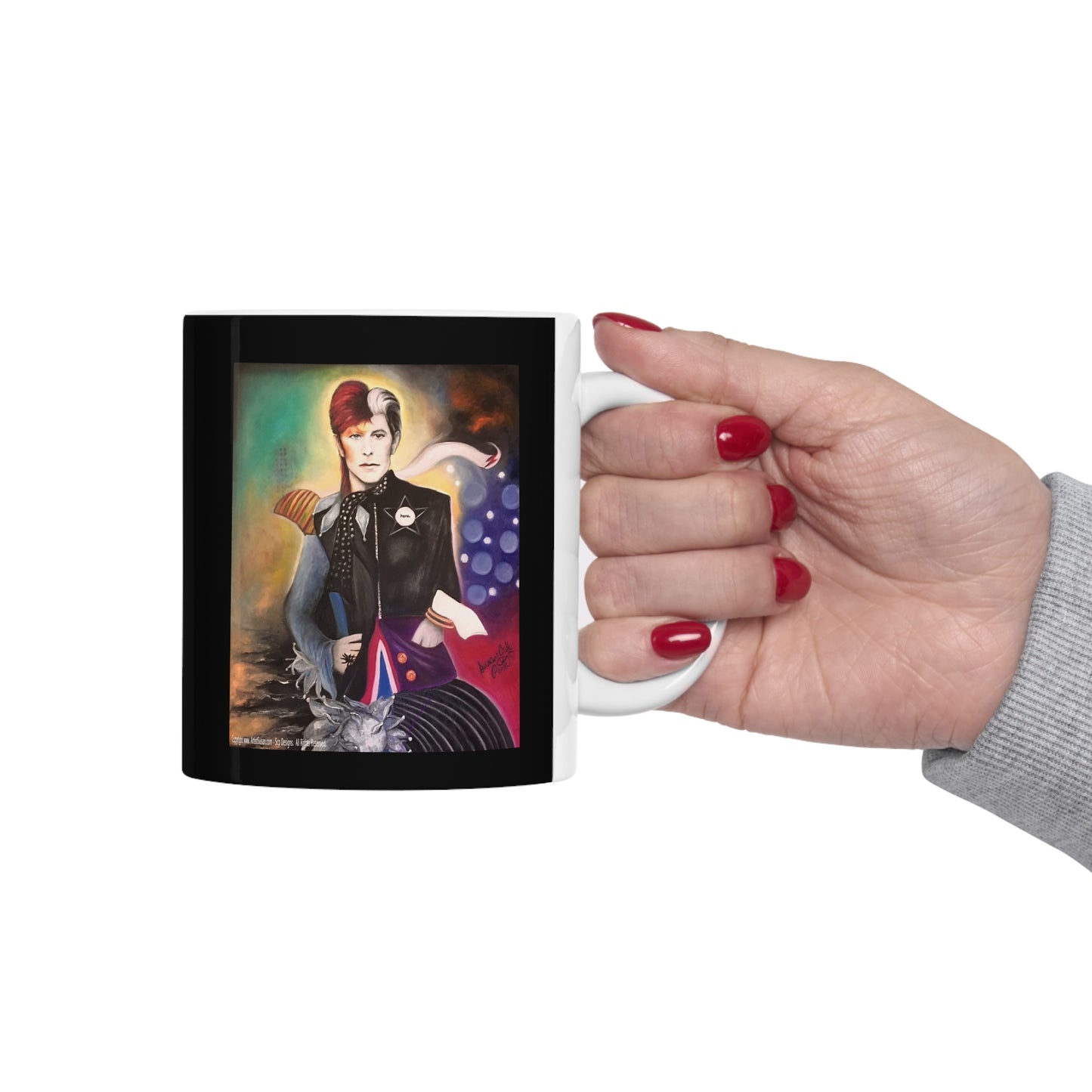 David Bowie - heroes - ziggy stardust - coffee mug - lincoln coffee mug - coffee mugs -  bowie coffee mug