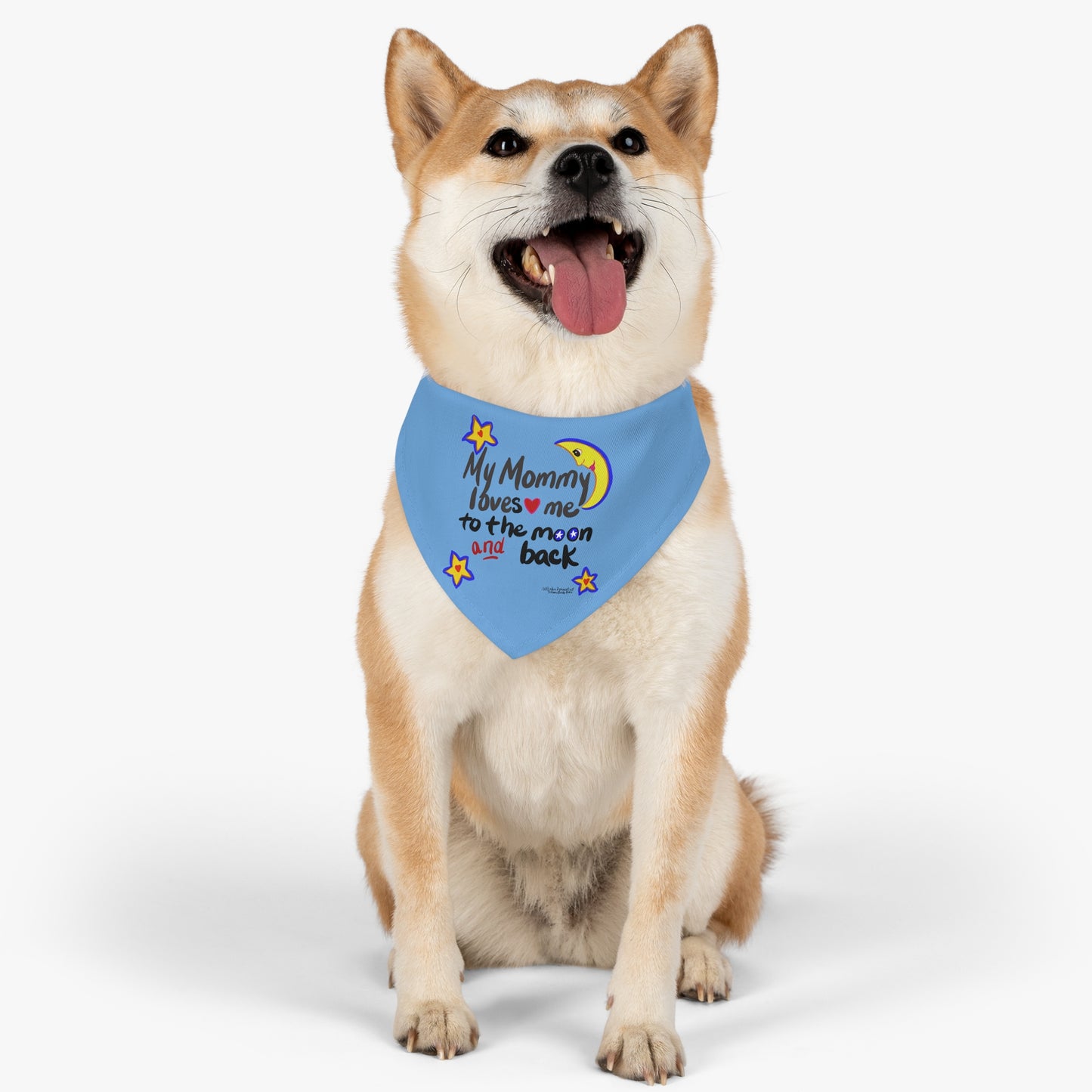 Love you to the moon and back - Pet - Dog - Cat - Bandana Collar - Dog bandanas - Cat Bandanas - bandanas - love