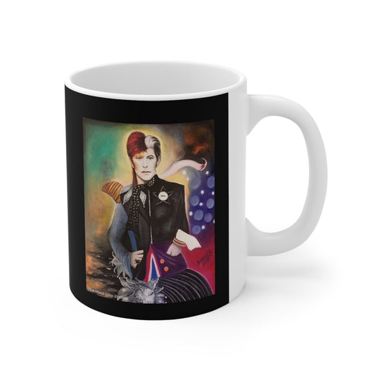 David Bowie - heroes - ziggy stardust - coffee mug - lincoln coffee mug - coffee mugs -  bowie coffee mug