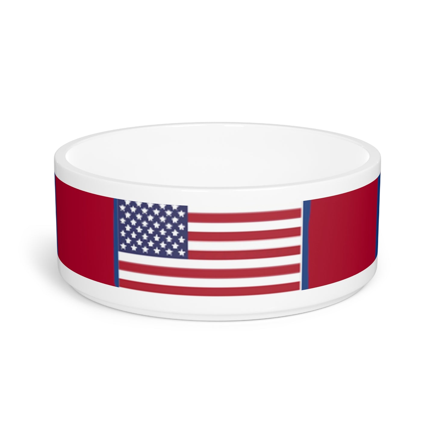 American flag dog bowl - American flag - patriotic - American dog - pet food bowl - Pet Bowl - Dog Bowl - Cat Bowl - patriotic pet