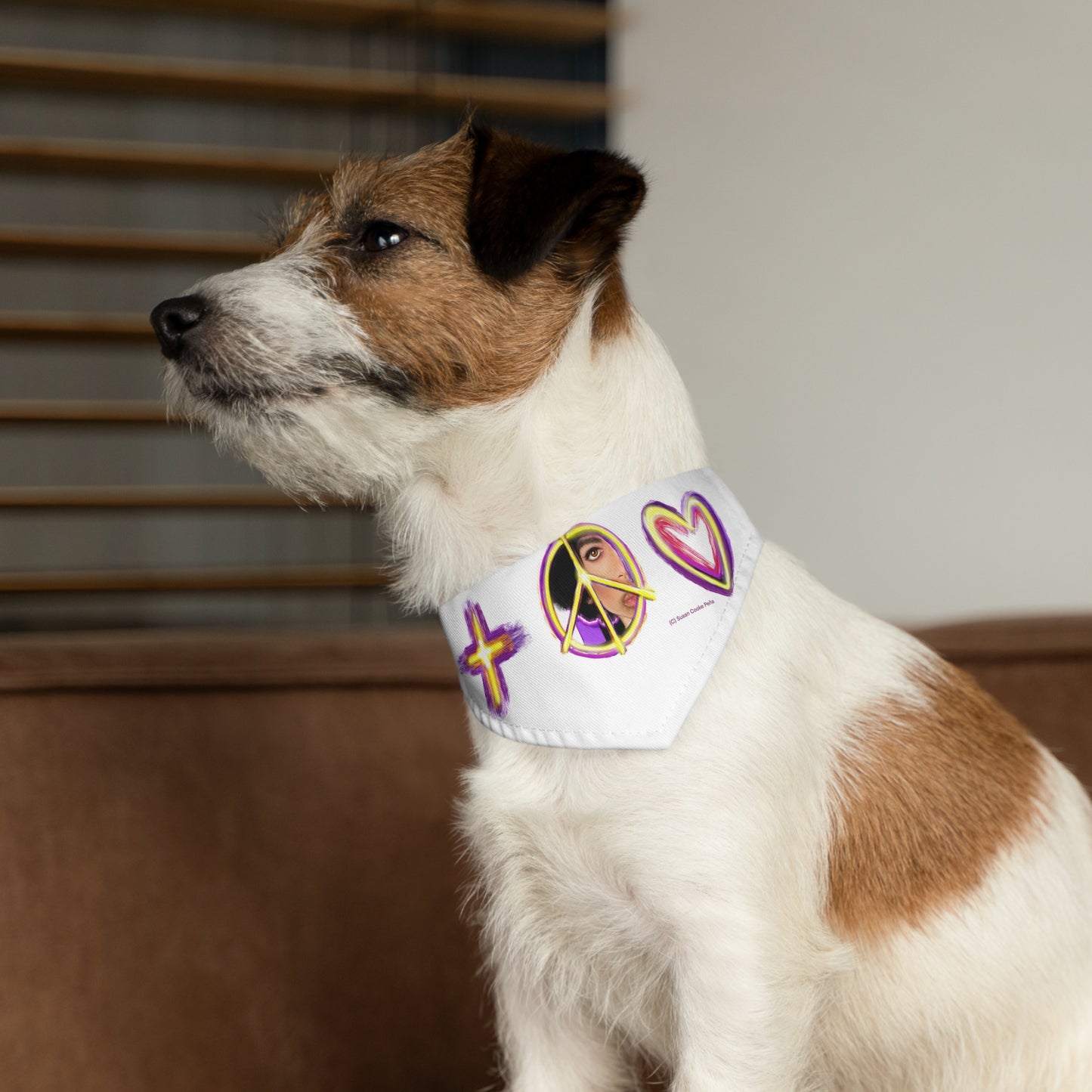 Prince inspired sign of the times bandana -  Rock and Roll - Pet - Dog - Cat - Bandana Collar - Dog bandanas - Cat Bandanas - bandanas - prince - purple rain - prince ban