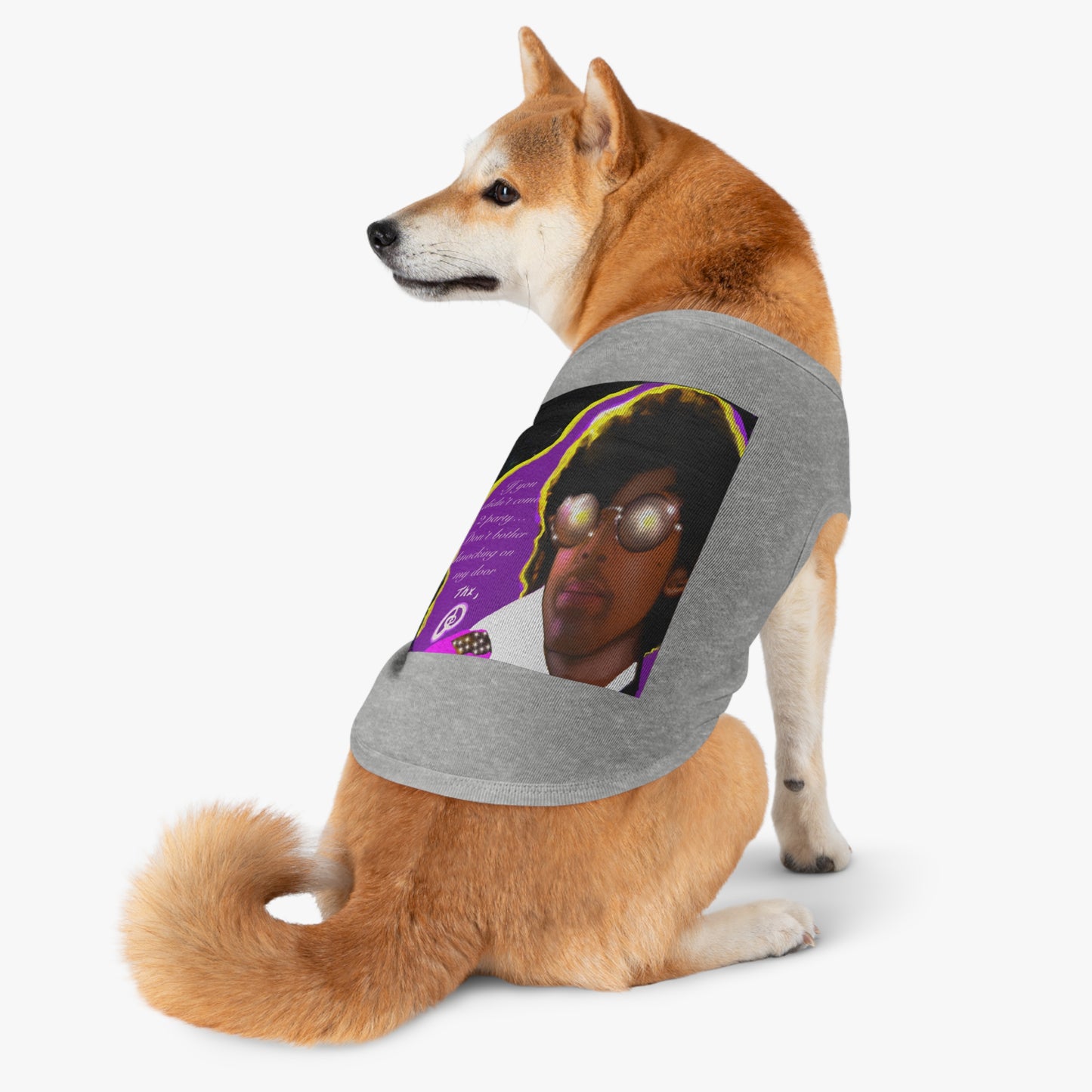 Prince tee - guitar - prince t-shirt - pet shirt - pet t-shirt - dog t-shirt - cat t-shirt - pet tee - dog clothes - purple rain -1999