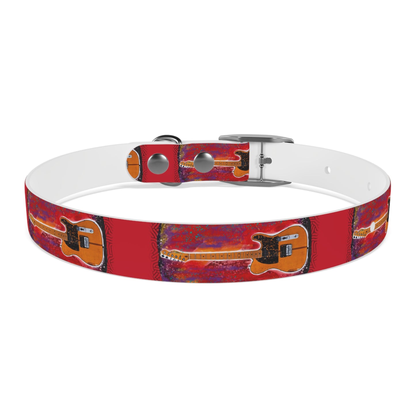 Prince - Guitar - Dog Collar - Prince dog collar - guitar dog collar - custom dog - gifts - guitar gift - guitar themed - rock n roll