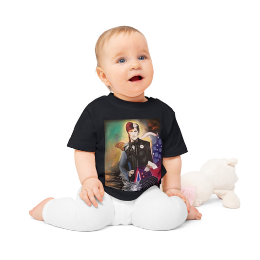 Bowie inspired art by SCP baby tee - infant t shirt - baby t shirt - David Bowie