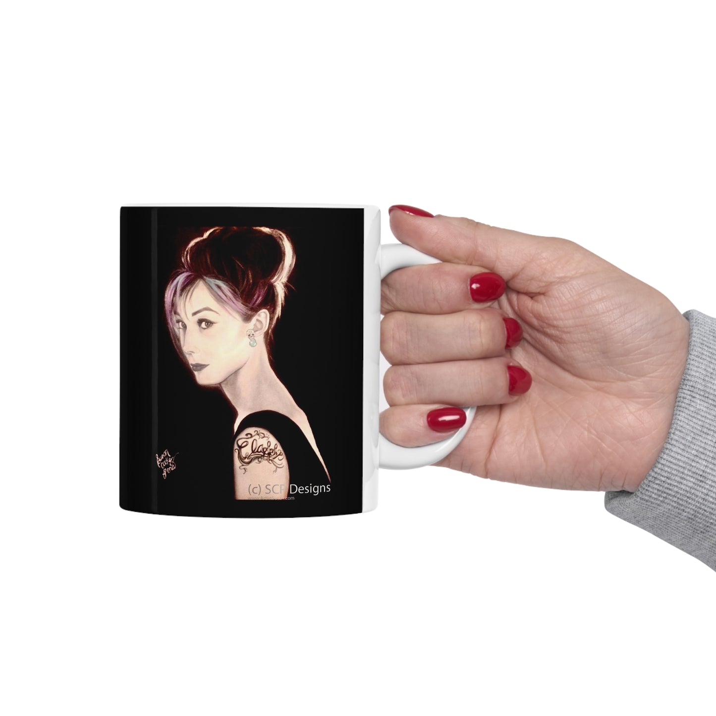 Breakfast at Tiffanys - Audrey Hepburn - class - Tiffany coffee mug - tiffanys mug - movie coffee mug