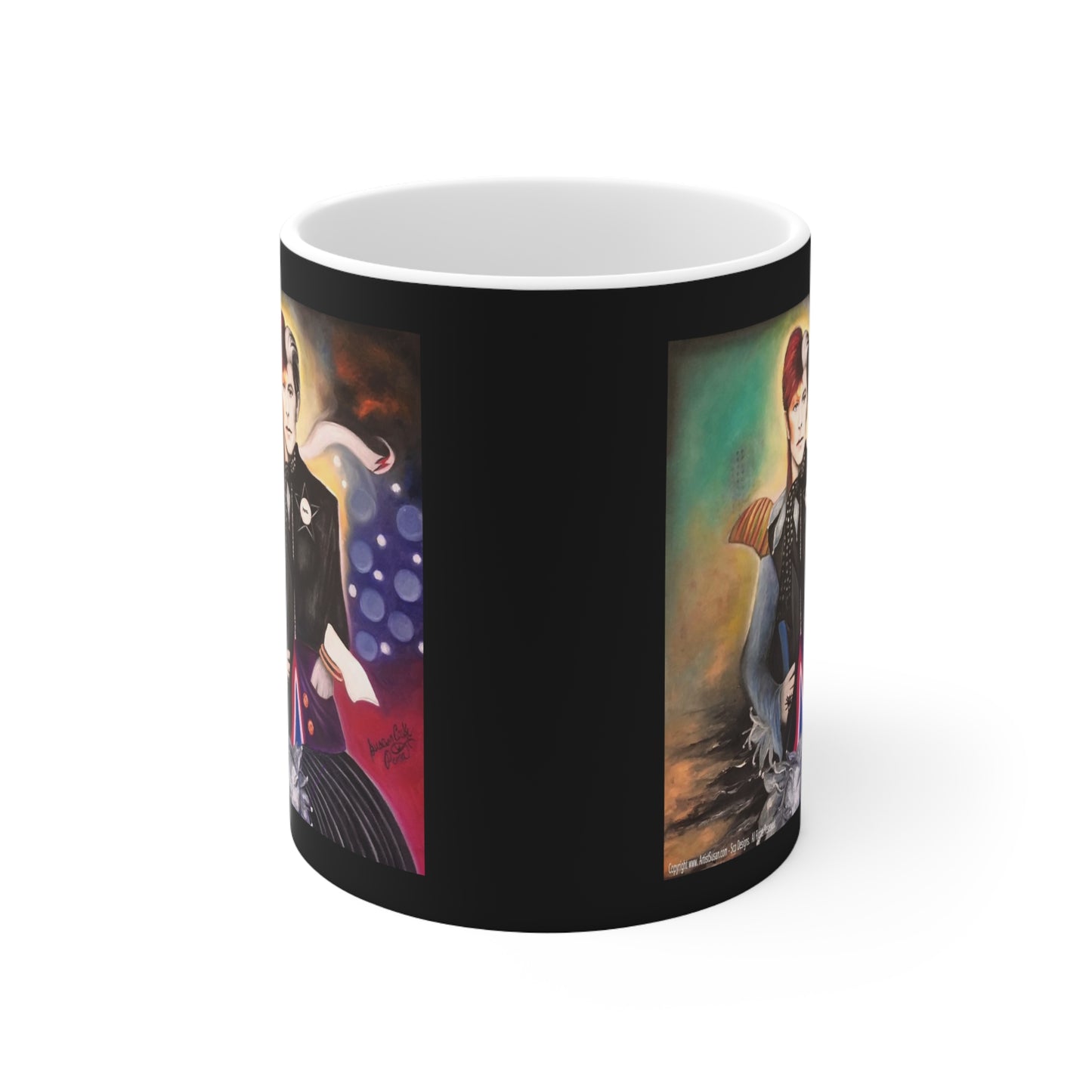 Bowie inspired Art by SCP - Artist mug - coffee mug - artist coffee mug - mugs - coffee mugs - David Bowie