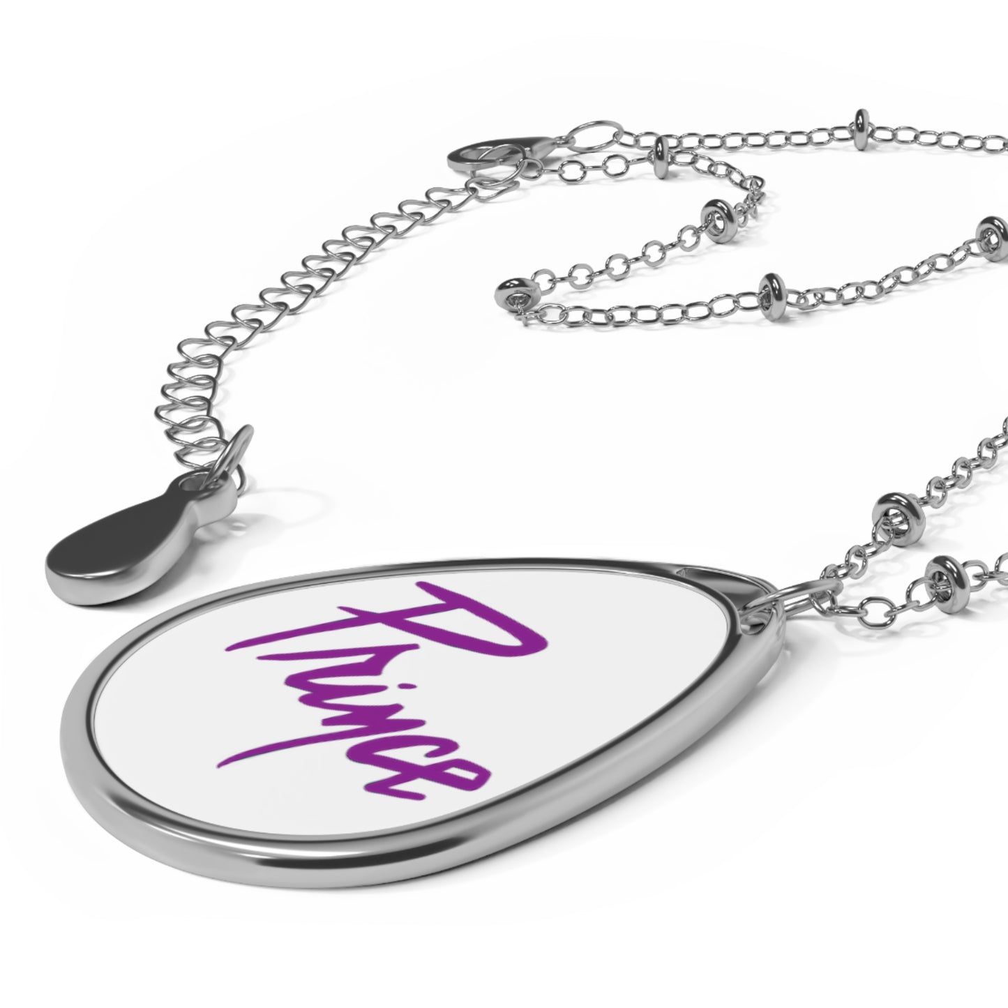 Prince - Prince Art - Oval Necklace - Prince gift - prince necklace -purple rain - Prince jewelry - Prince fan gift - music gift