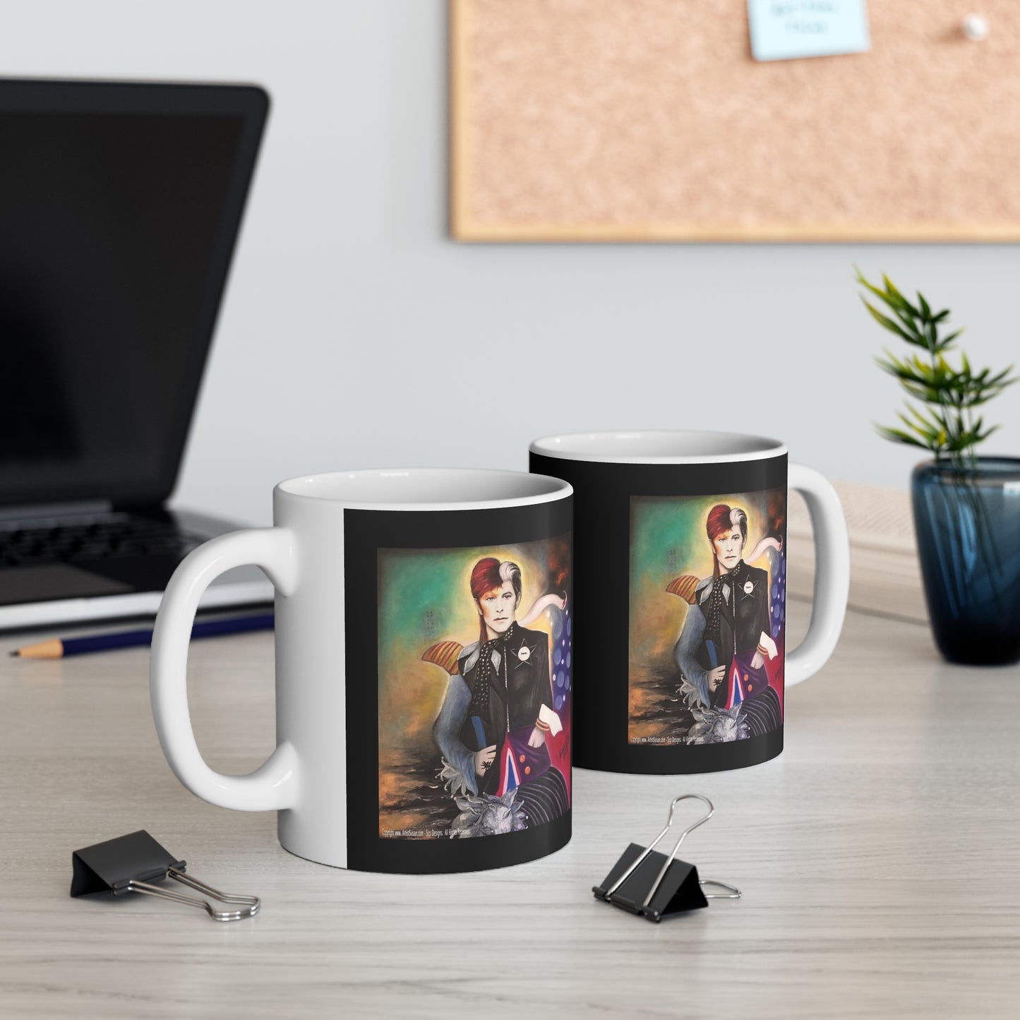 David Bowie - heroes - ziggy stardust - coffee mug - lincoln coffee mug - coffee mugs -  bowie coffee mug