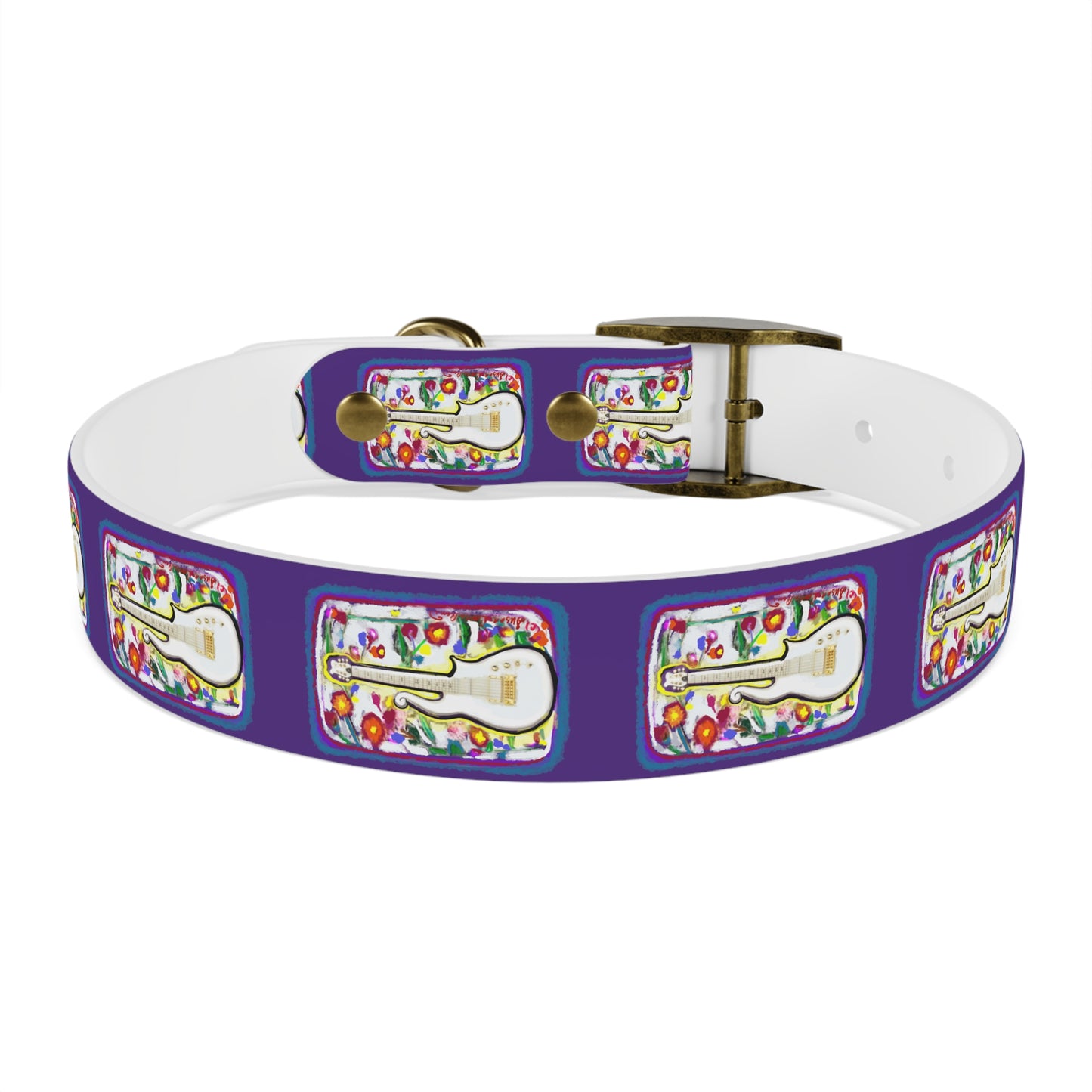 Prince - Guitar - Dog Collar - Prince dog collar - guitar dog collar - custom dog - gifts - guitar gift - guitar themed - rock n rol