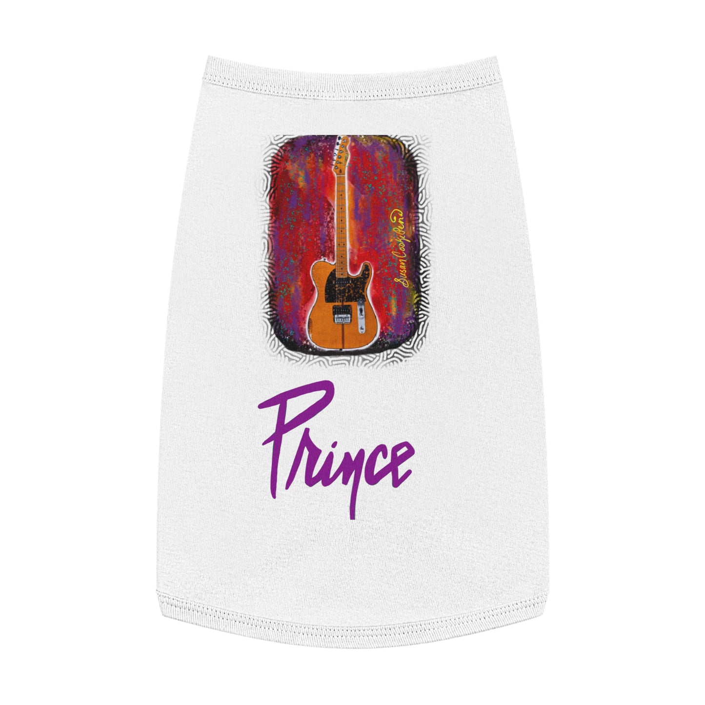 Prince - guitar - prince t-shirt - pet shirt - pet t-shirt - dog t-shirt - cat t-shirt - pet tee - dog clothes