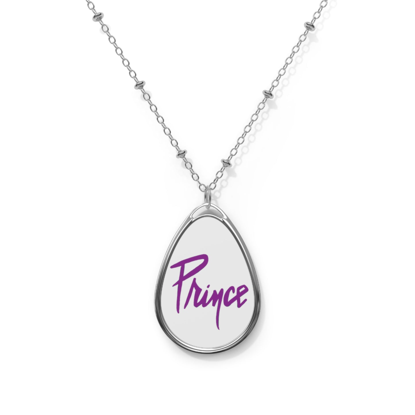 Prince - Prince Art - Oval Necklace - Prince gift - prince necklace -purple rain - Prince jewelry - Prince fan gift - music gift