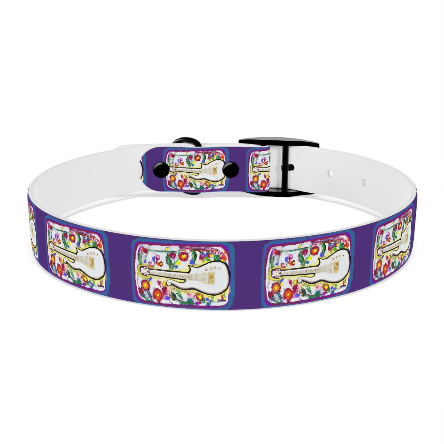 Prince - Guitar - Dog Collar - Prince dog collar - guitar dog collar - custom dog - gifts - guitar gift - guitar themed - rock n rol