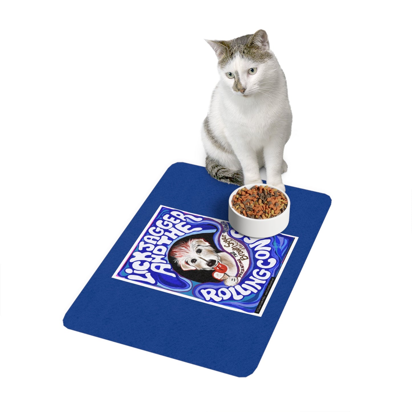 Sir Brennan - The Rolling Stones - Pet Food Mat (12x18) - food mat - dog mat - cat mat- pet food mat - Stones - Mick Jagger