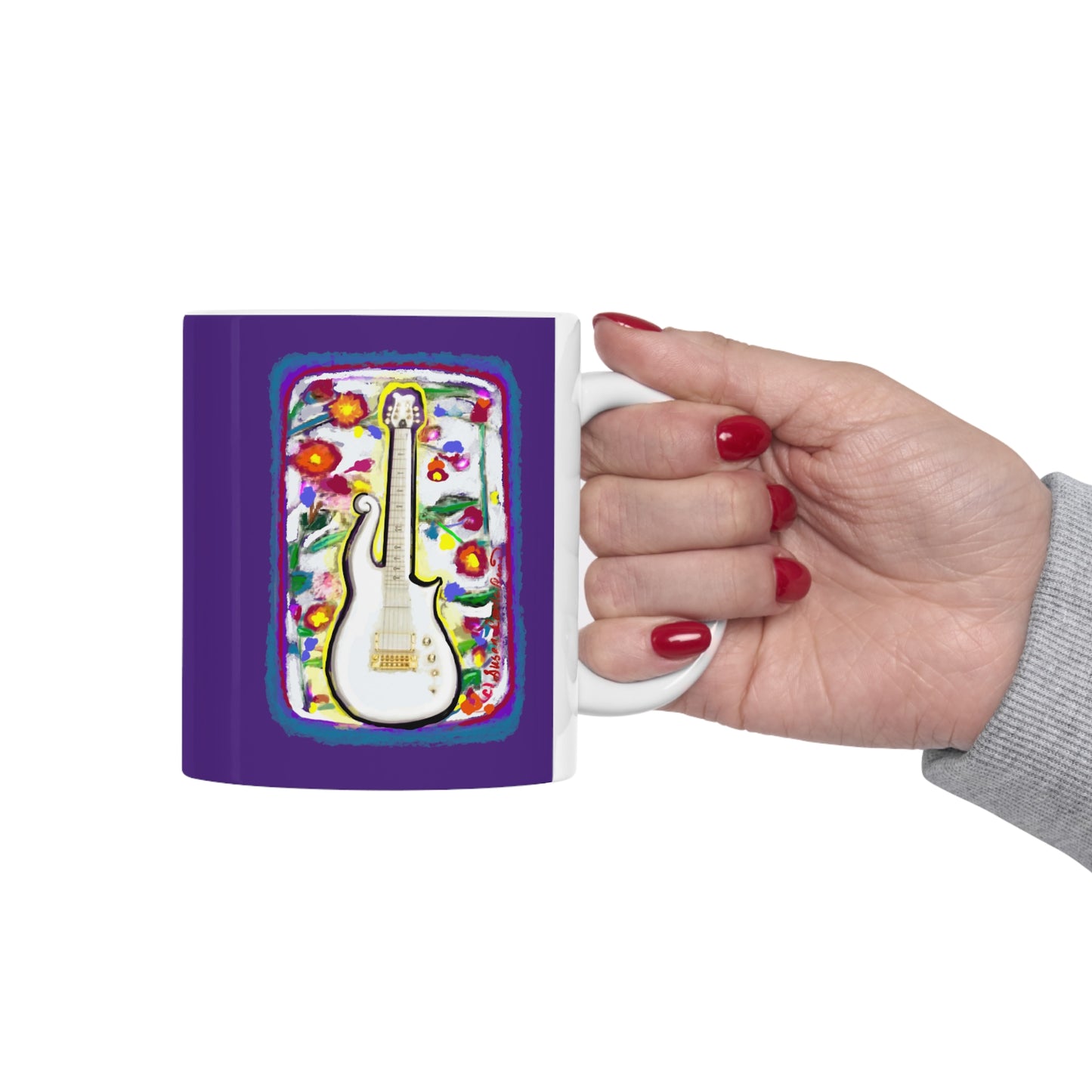 Prince mug - cloud guitar - prince coffee mug - Prince - Purple Rain - Prince mugs - Purple Rain