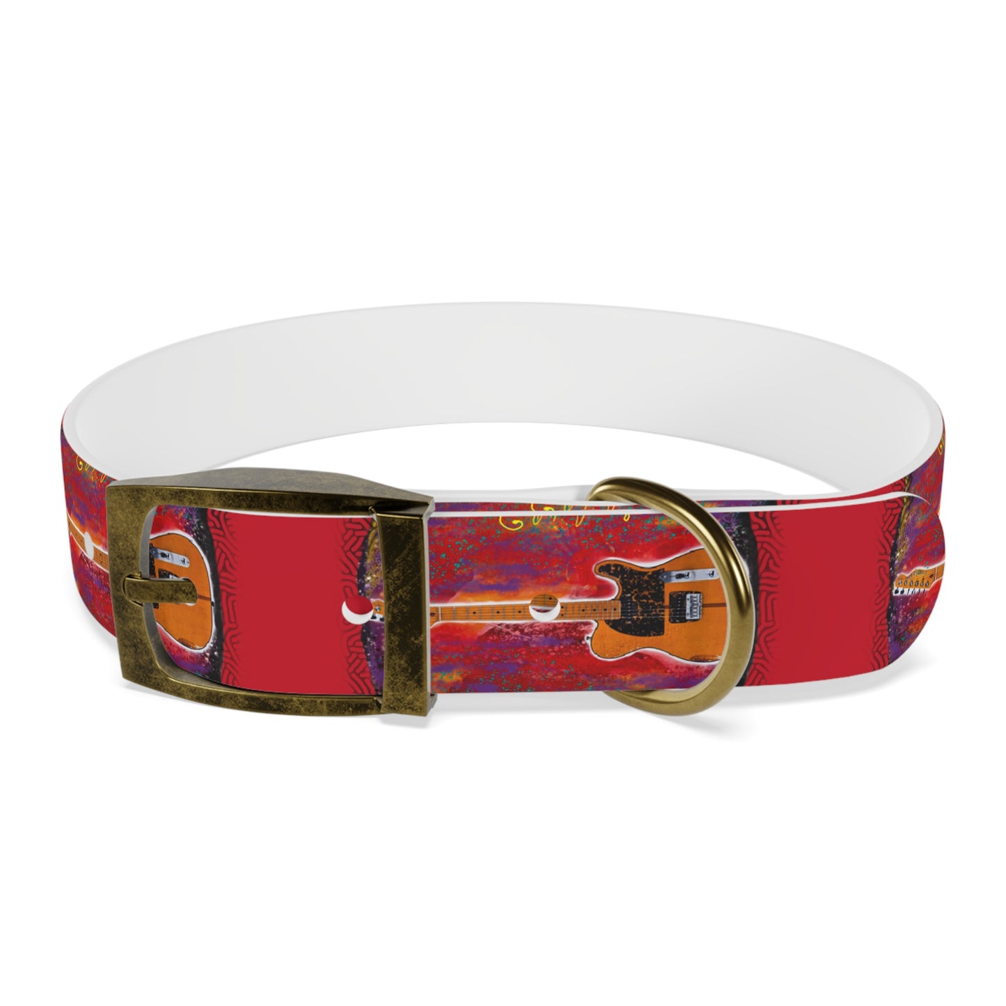 Prince - Guitar - Dog Collar - Prince dog collar - guitar dog collar - custom dog - gifts - guitar gift - guitar themed - rock n roll