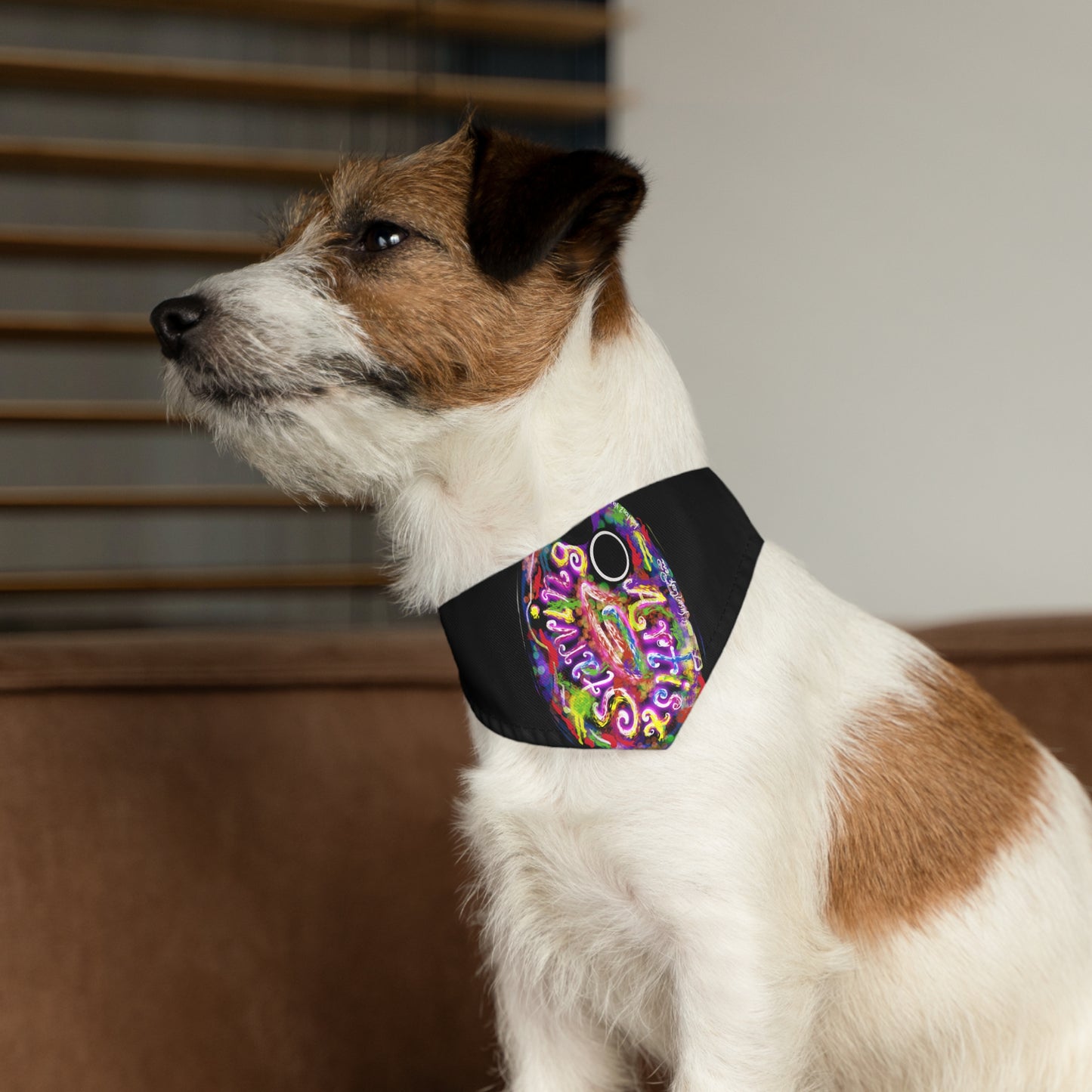 Starving Artist Design - artist palette - Pet - Dog - Cat - Bandana Collar - Dog bandanas - Cat Bandanas - bandanas - gifts for artists