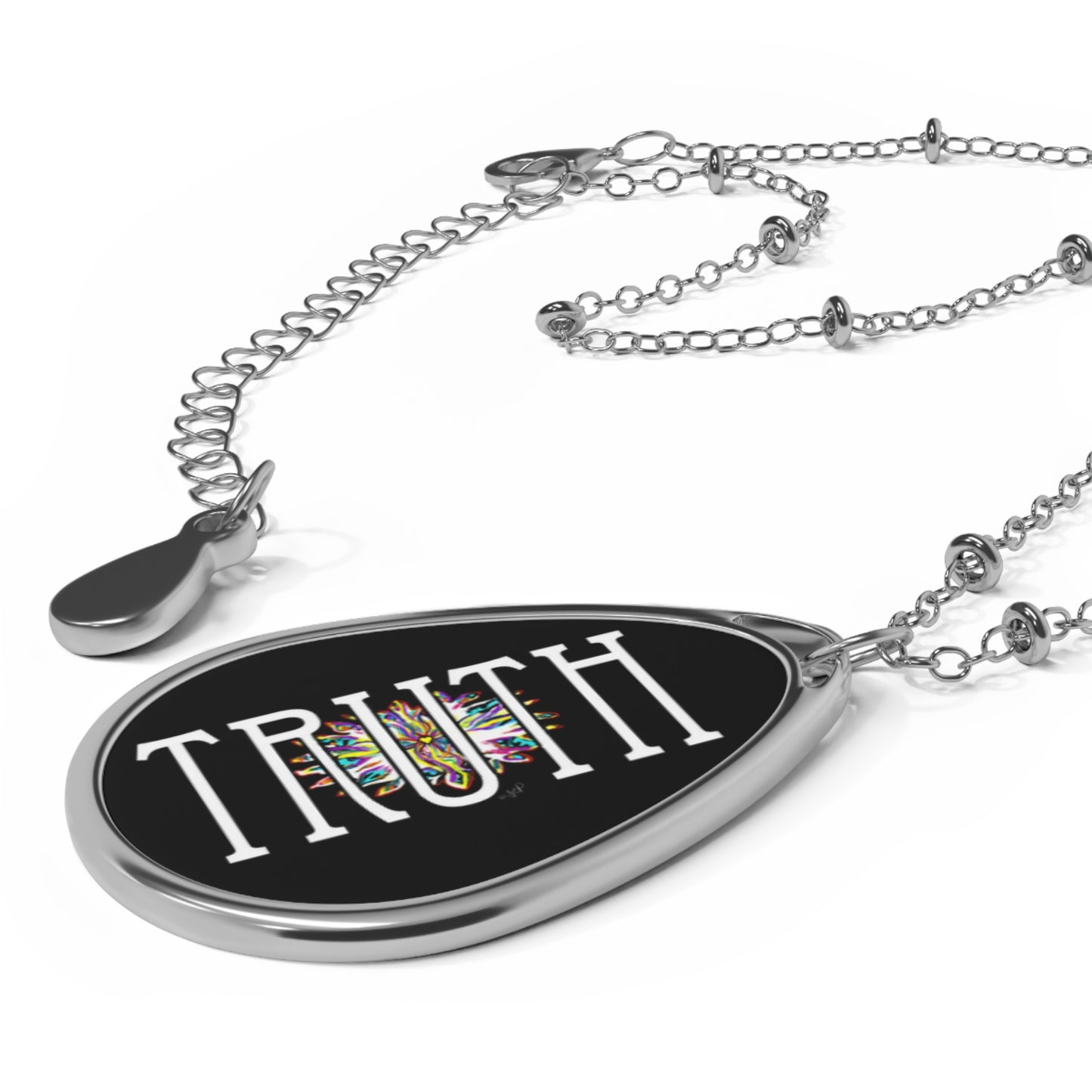 TRUTH art by SCP oval necklace - artwork - wearable art