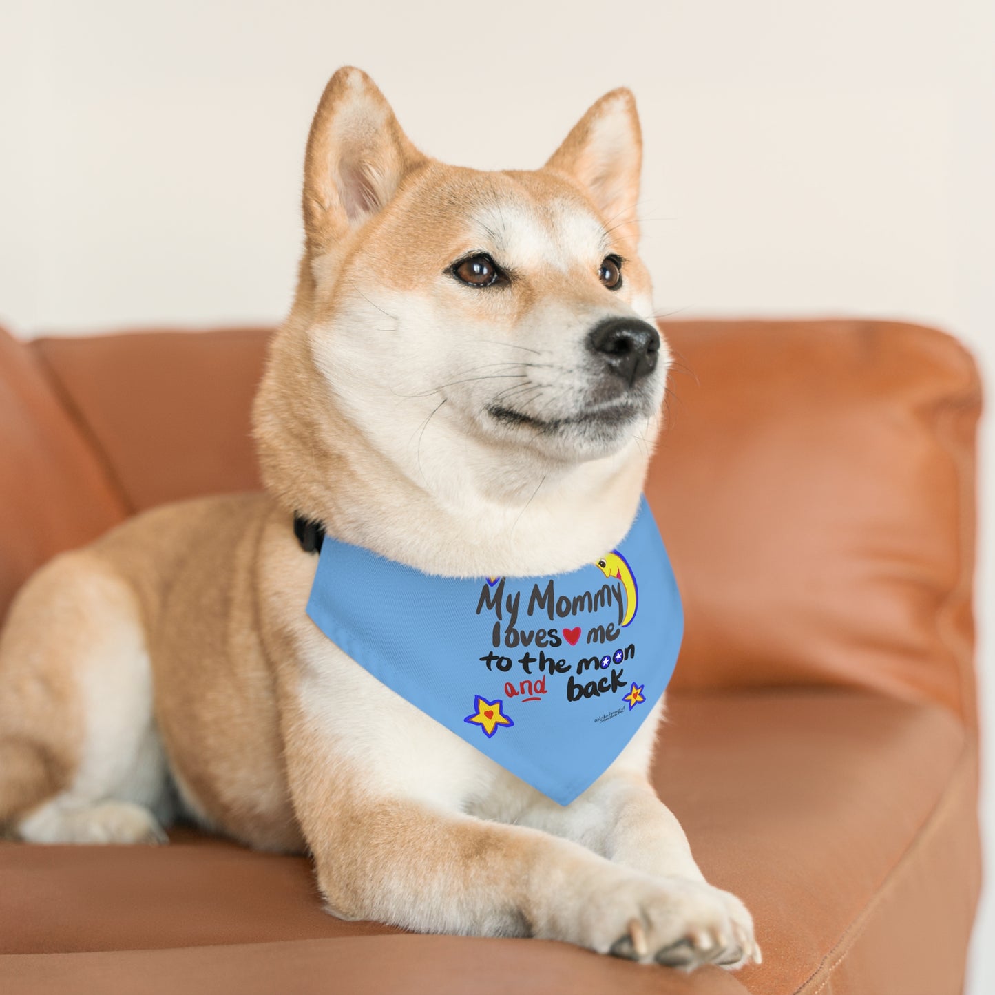 Love you to the moon and back - Pet - Dog - Cat - Bandana Collar - Dog bandanas - Cat Bandanas - bandanas - love