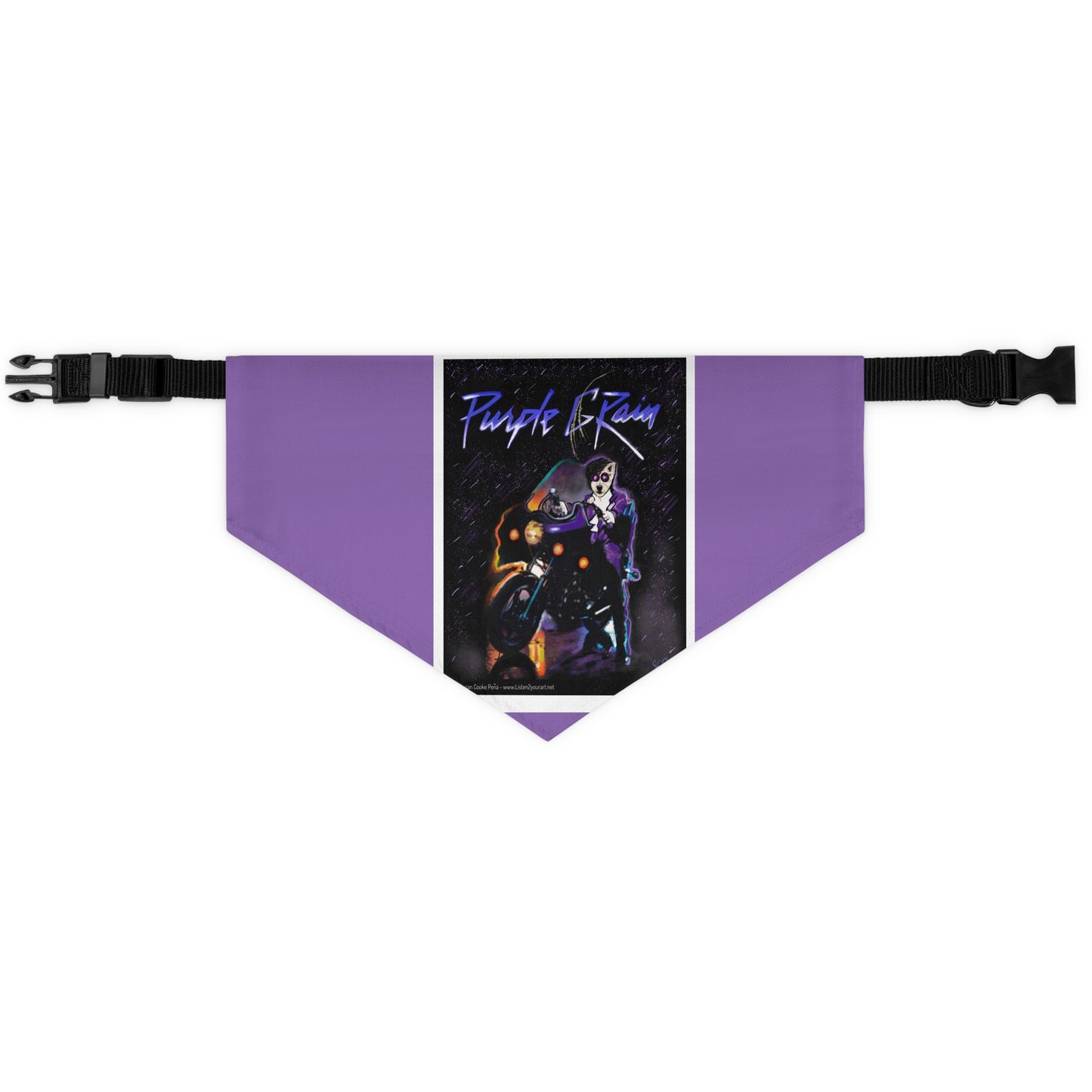 Prince Inspired Rock and Roll bandana- Pet - Dog - Cat - Bandana Collar - Dog bandanas - Cat Bandanas - Custom bandanas - prince - purple rain