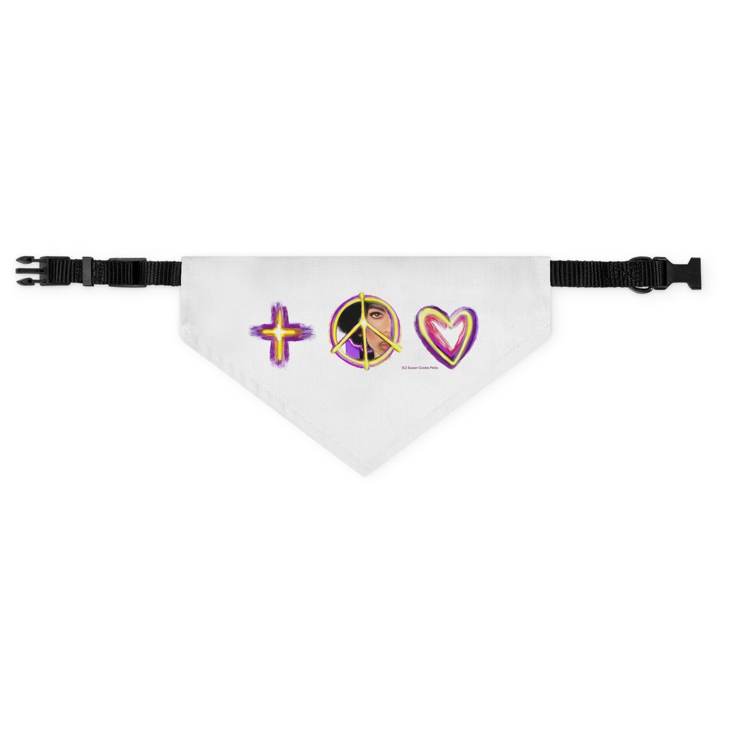 Prince inspired sign of the times bandana -  Rock and Roll - Pet - Dog - Cat - Bandana Collar - Dog bandanas - Cat Bandanas - bandanas - prince - purple rain - prince ban