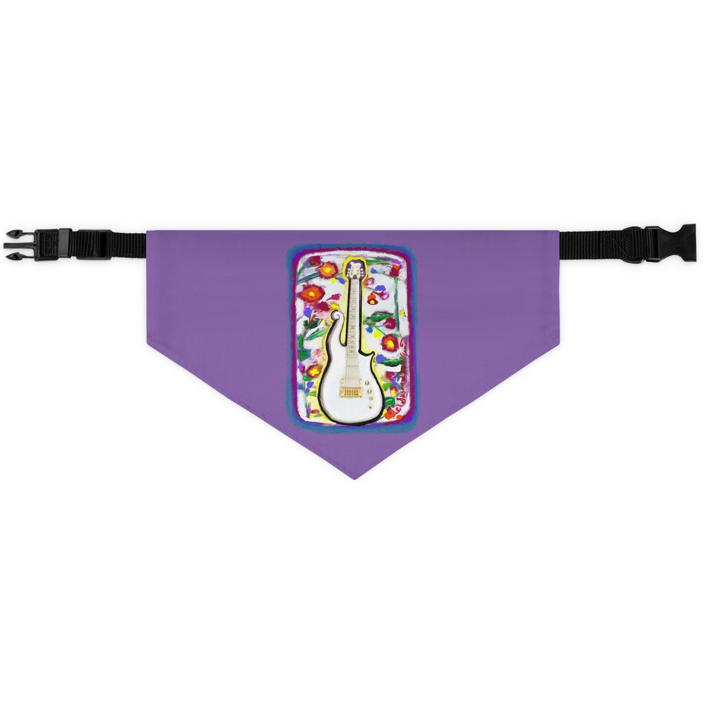 Prince Cloud Guitar - purple rain - Pet - Dog - Cat - Bandana Collar - Dog bandanas - Cat Bandanas - bandanas - prince bandana