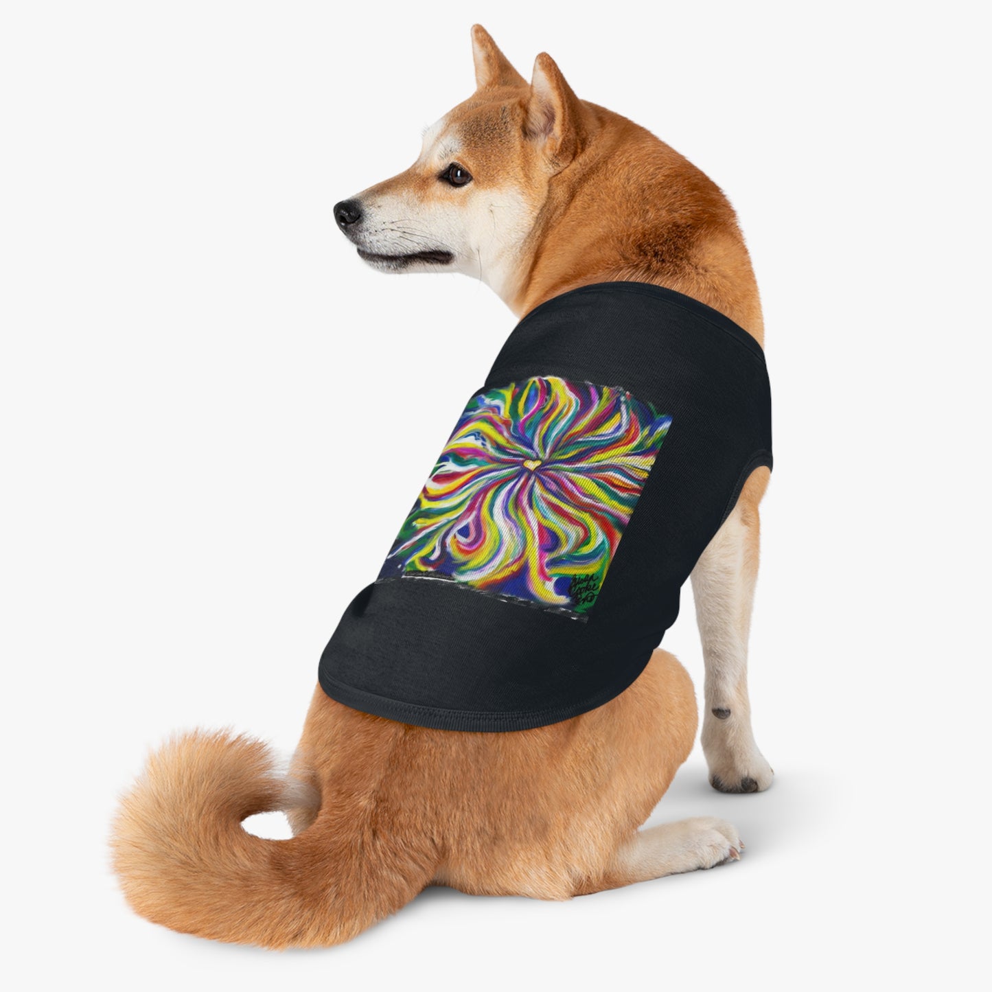 Artsy Dog t-shirt - Art palette - artist  - pet shirt - pet t-shirt - dog t-shirt - cat t-shirt - pet tee - dog clothes