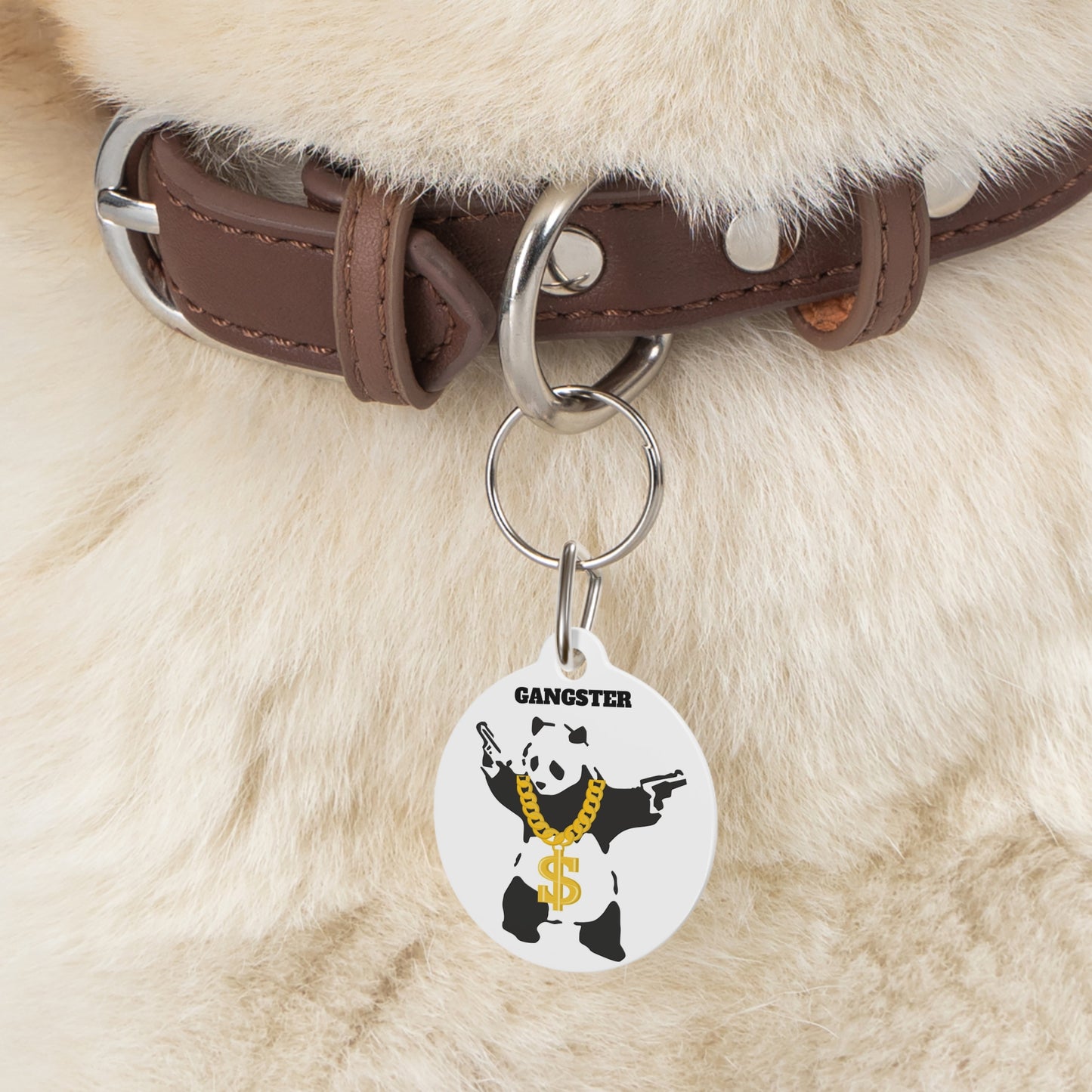 Metal - Pet Tag - Pet charm - Pet gift - dog charm - cat charm - cat tag - dog jewelry - cat jewelry - gangster jewelry - gangster