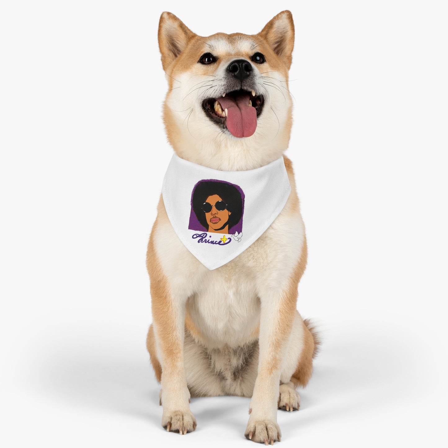 Original Art Prince-Inspired Rock and Roll - Pet - Dog - Cat - Bandana Collar - Dog bandanas - Cat Bandanas - bandanas - prince - purple rain - prince ban