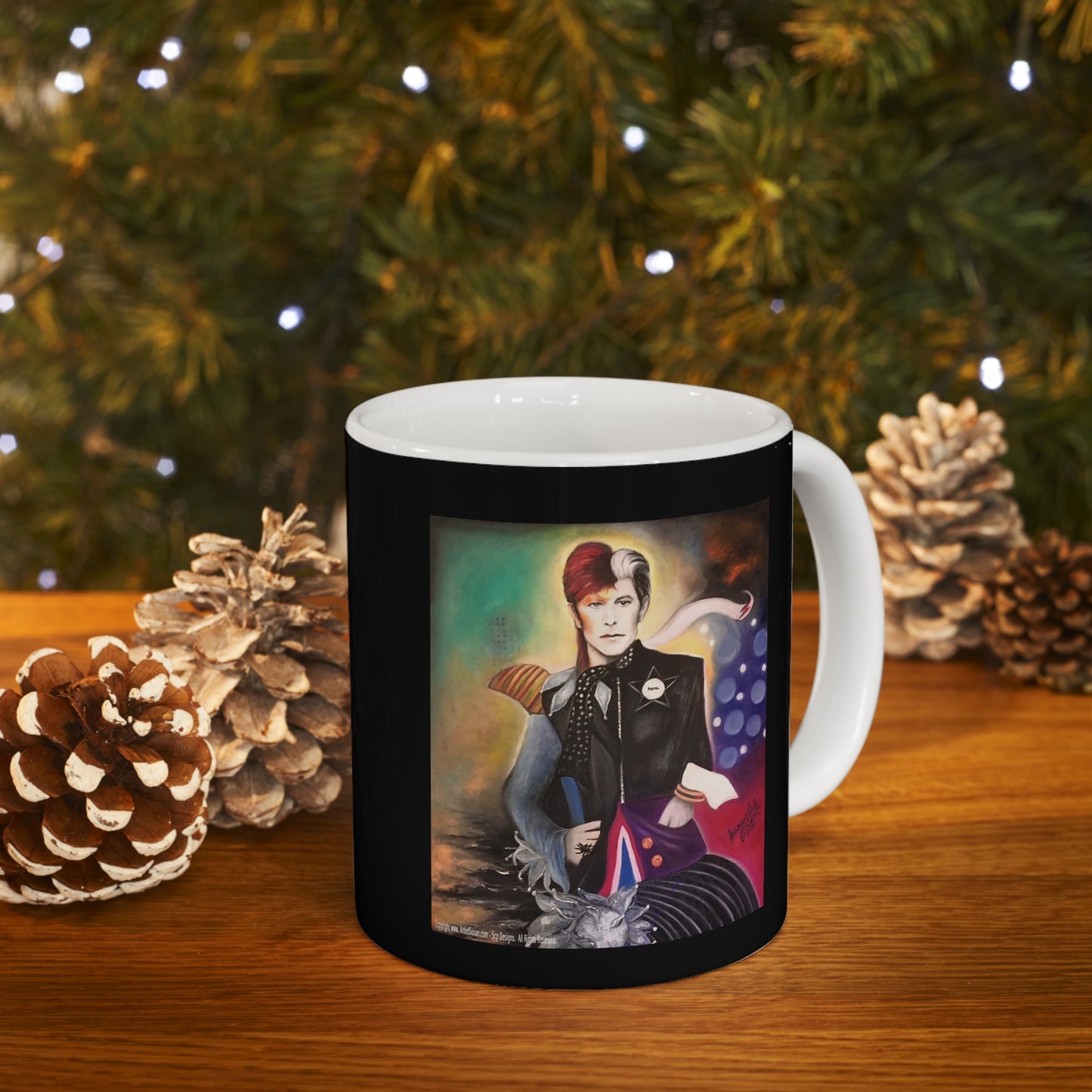 David Bowie - heroes - ziggy stardust - coffee mug - lincoln coffee mug - coffee mugs -  bowie coffee mug