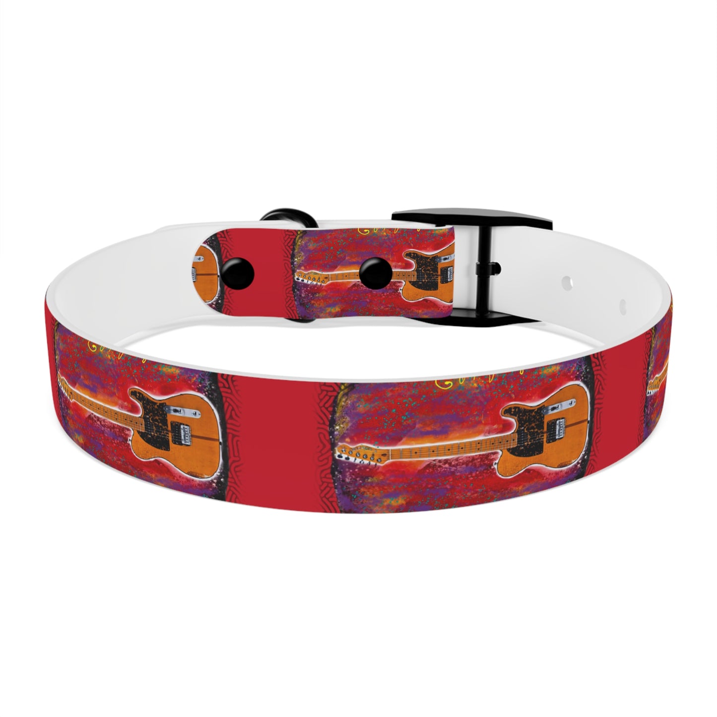 Prince - Guitar - Dog Collar - Prince dog collar - guitar dog collar - custom dog - gifts - guitar gift - guitar themed - rock n roll