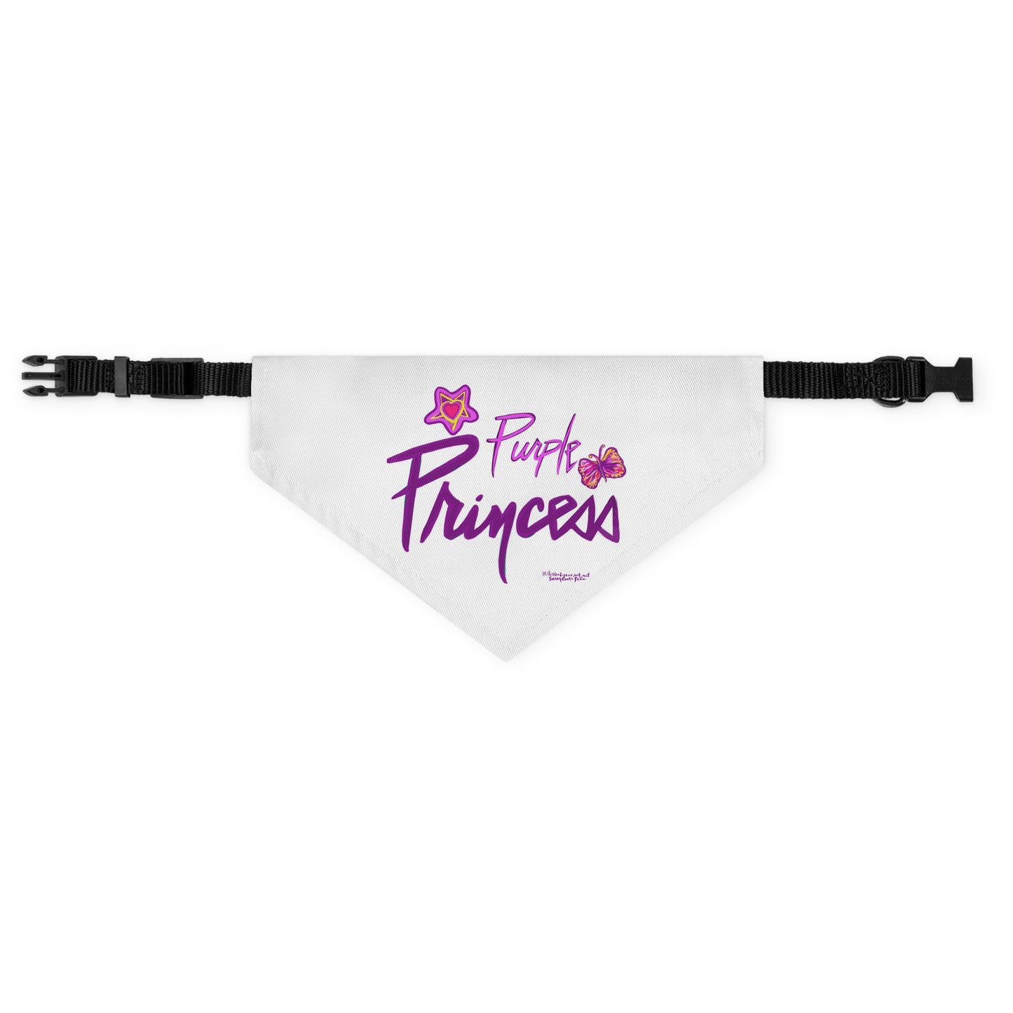 Prince Inspired Purple Princess - Pet - Dog -Cat - Bandana Collar - Dog bandanas - Cat Bandanas - bandanas - prince - purple rain - prince ban