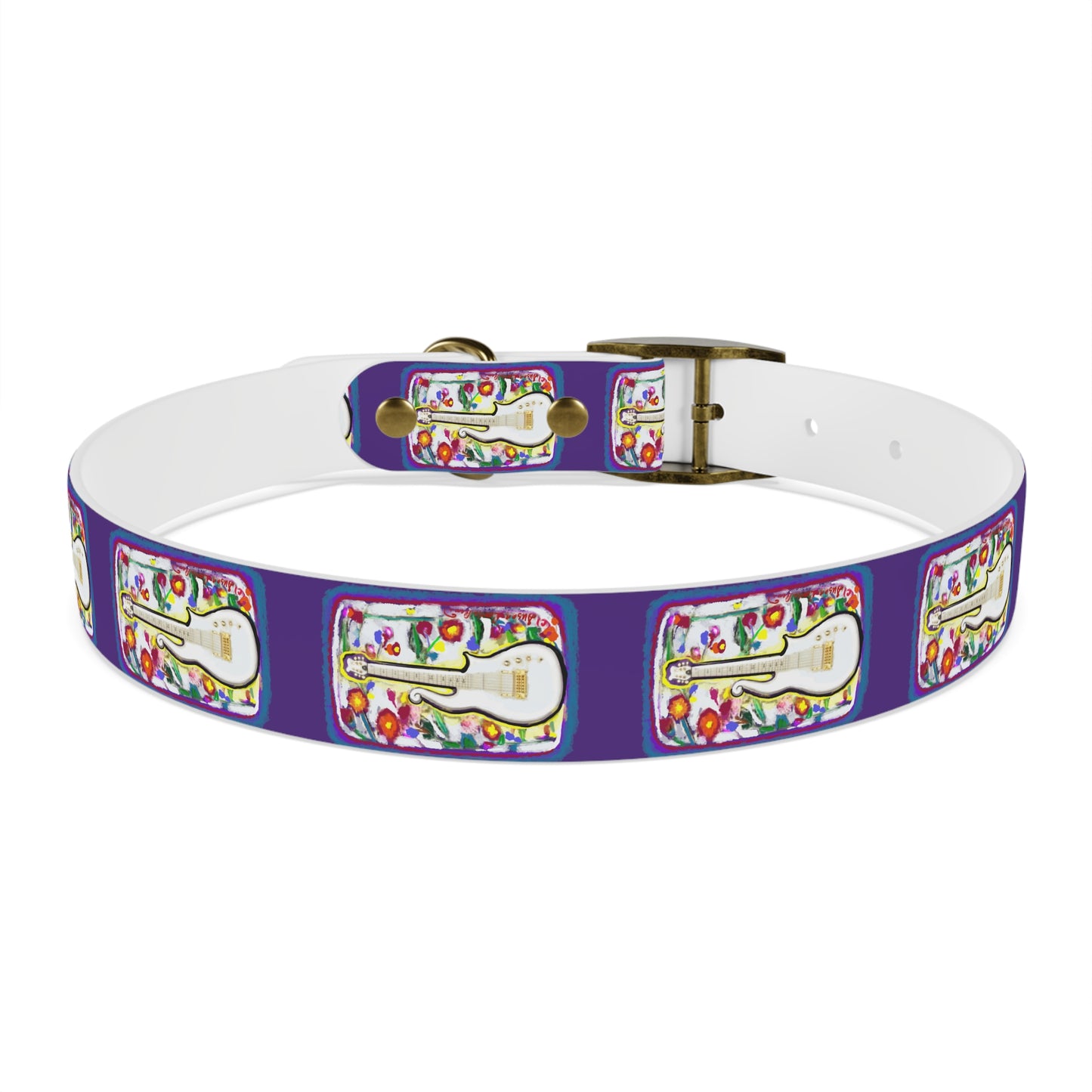 Prince - Guitar - Dog Collar - Prince dog collar - guitar dog collar - custom dog - gifts - guitar gift - guitar themed - rock n rol